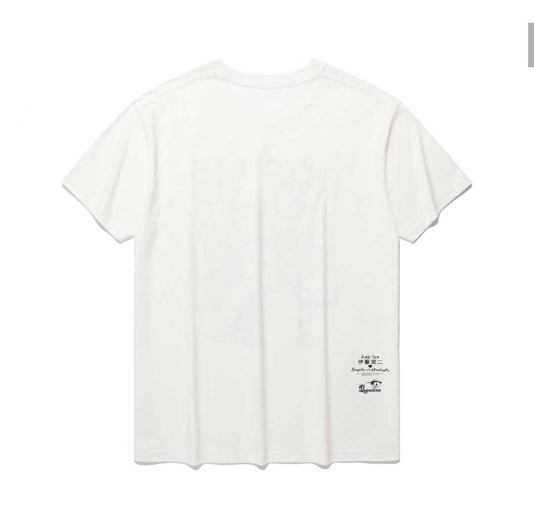 伊藤潤二  × Sanrio × niceghostclub 聯動限定系列｜白色Kitty Tee