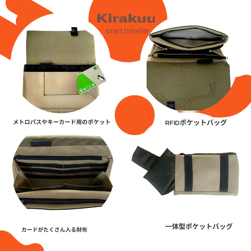 Kirakuu New 3 ways travel bag 【8/30 截單，預計 :9月中至尾發貨】】