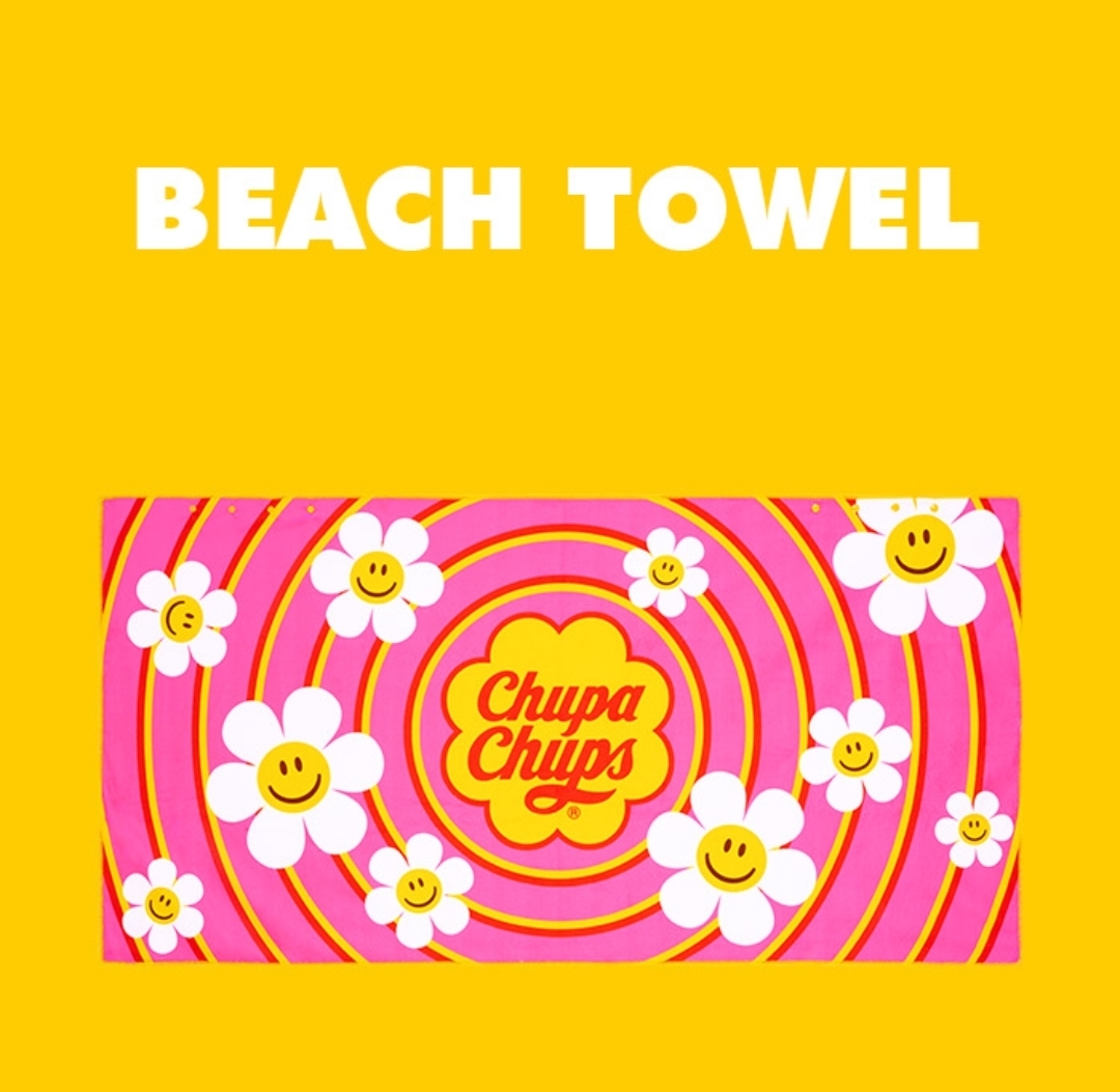 🍭 Wiggle Wiggle × Chupa Chups｜Beach Towel