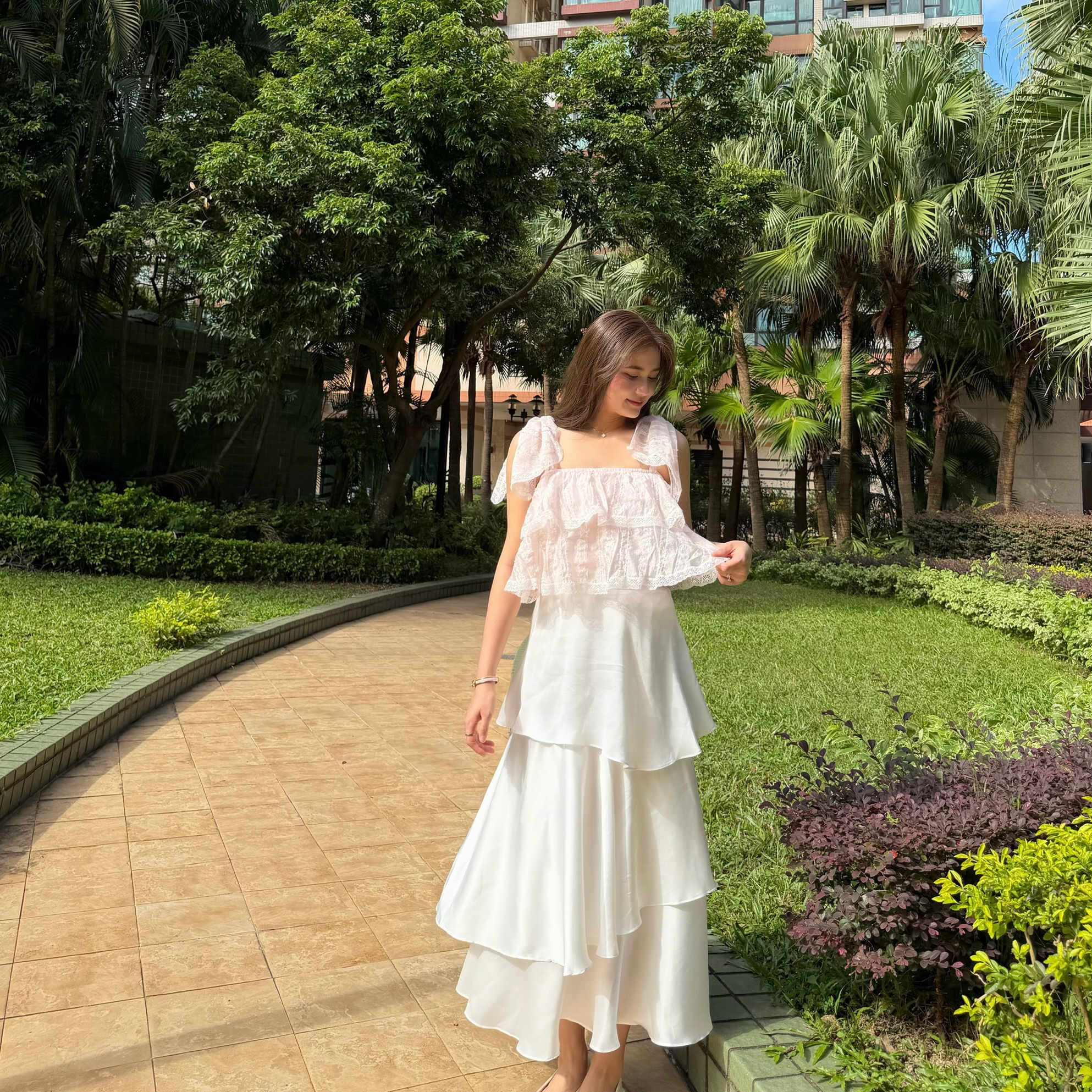 #HANNA-made# The Afternoon Tiered Blouse