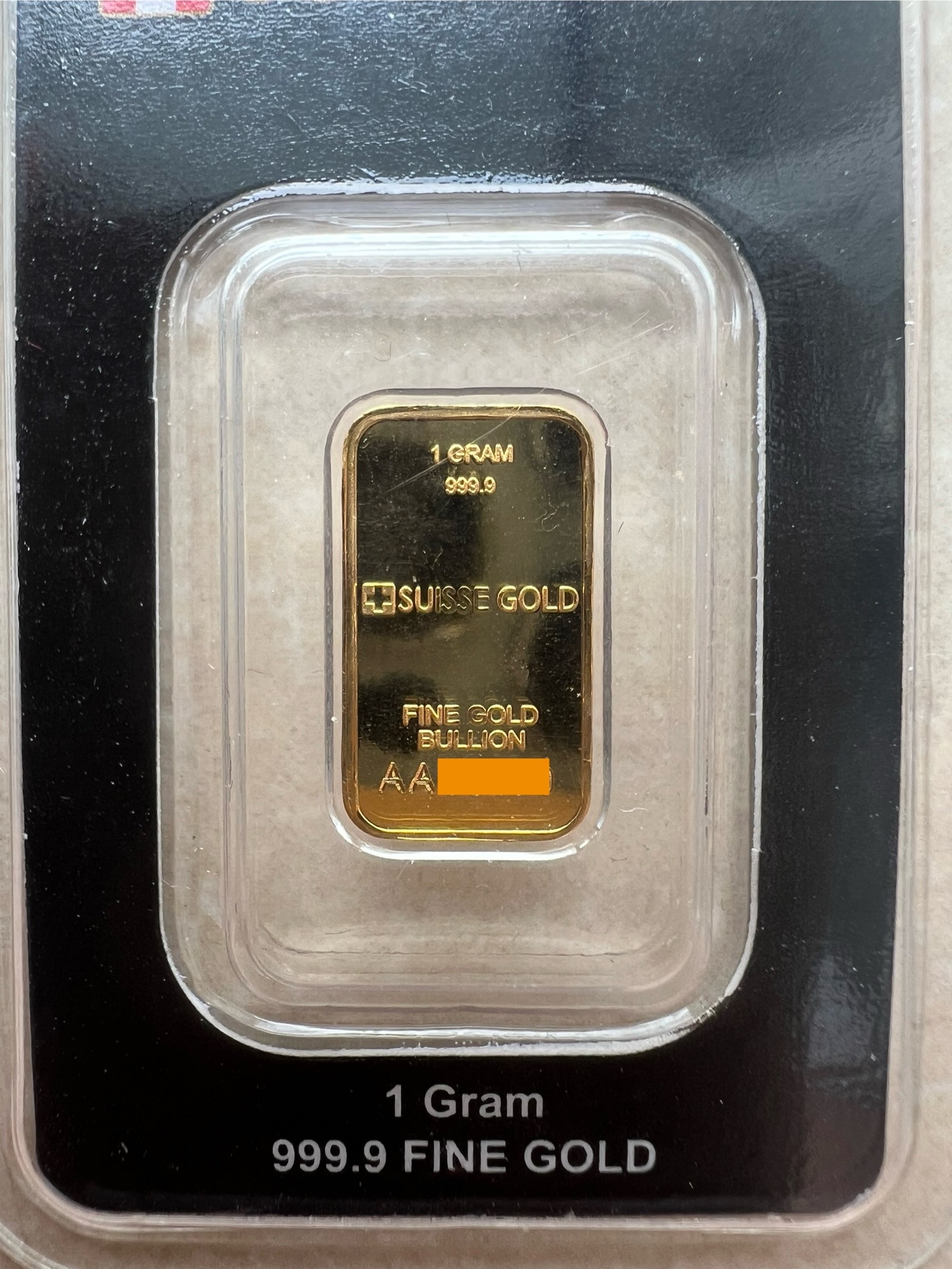 (SN490) CREDIT SUISSE William Tell & Son 1g 🇨🇭Swiss Exclusive Gold bar Emas 999.9 瑞士信贷 威廉·退尔父子1克