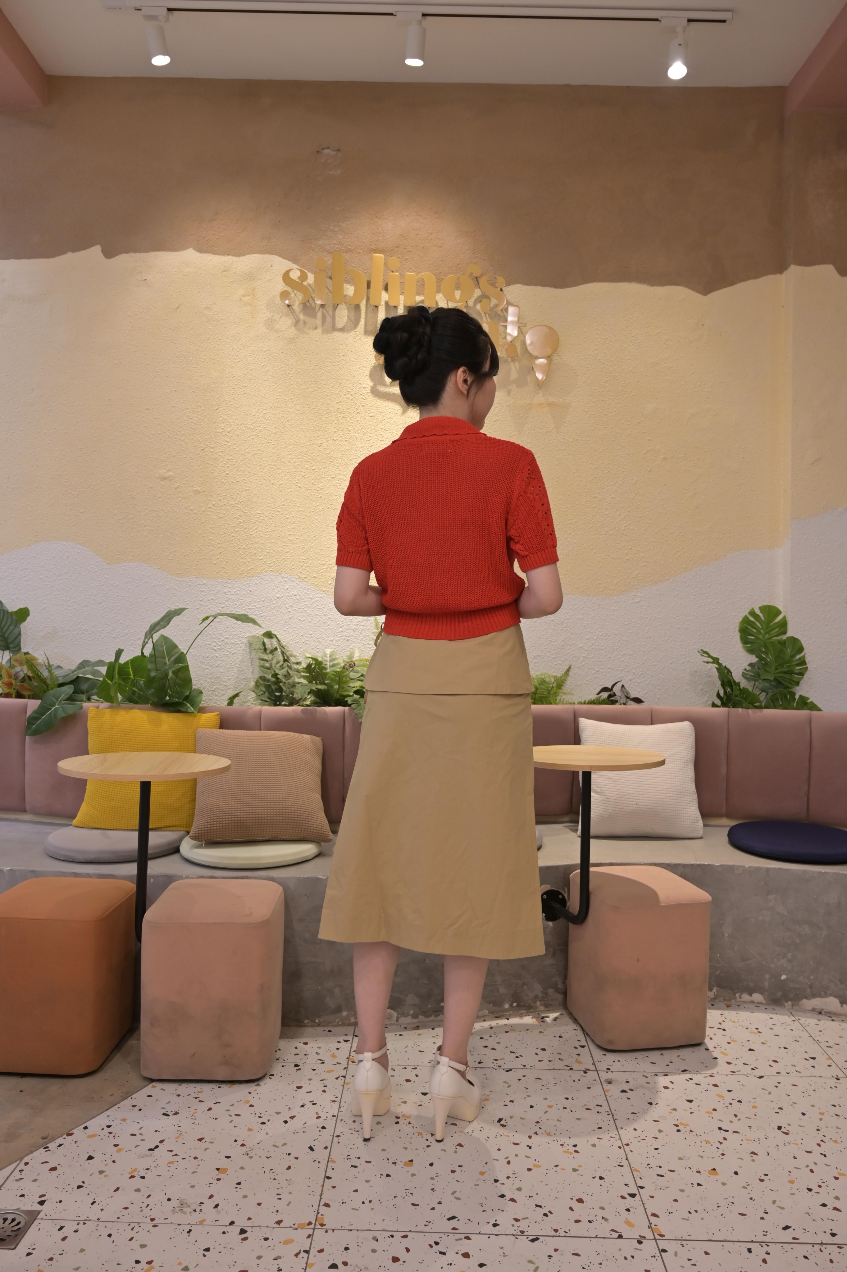 Asymmetric Wrap Skirt with Side Tie Detailing‖ 不对称绑带设计感半裙 KR031521152