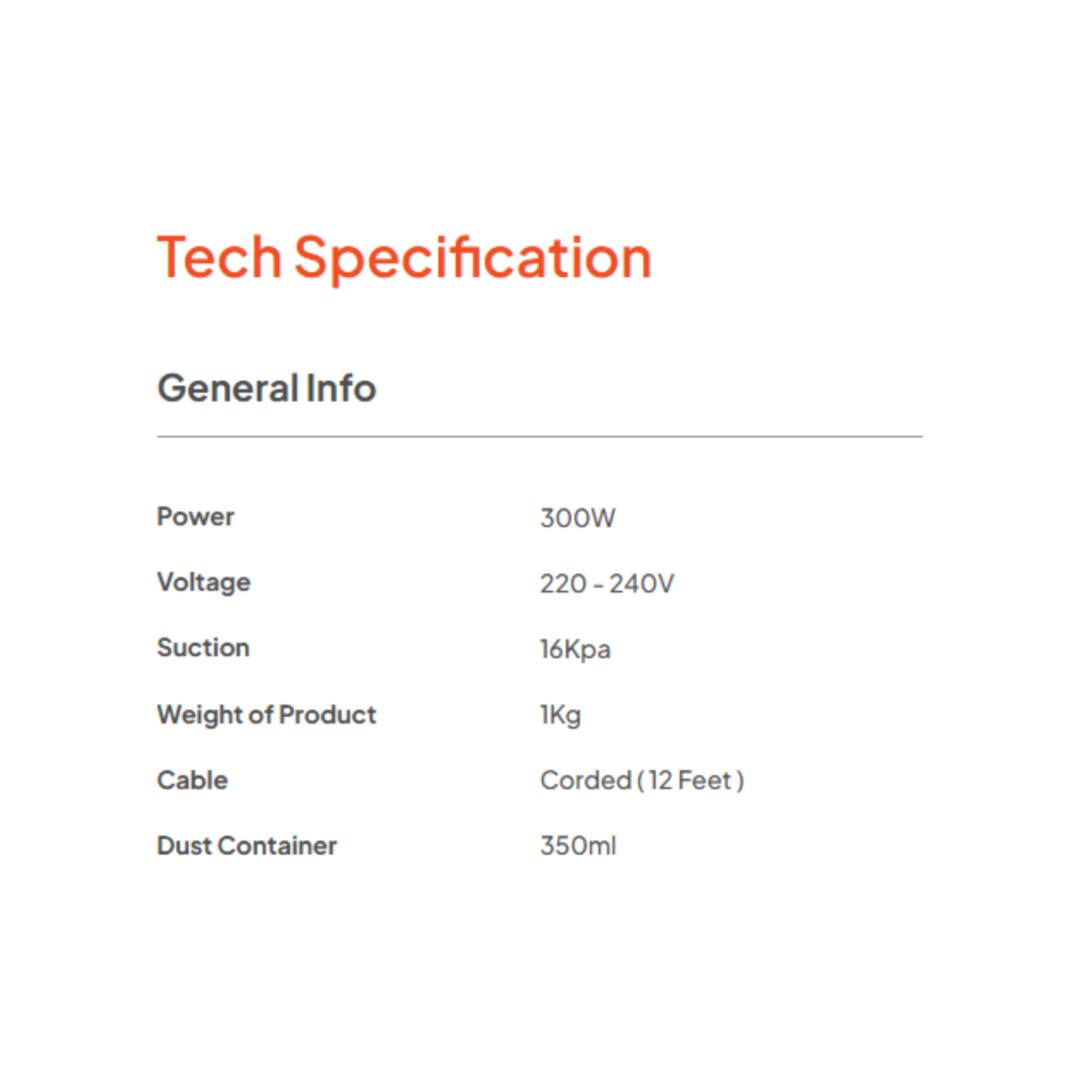 Russell Taylors 300W Dust Mite Vacuum (VM-10G)