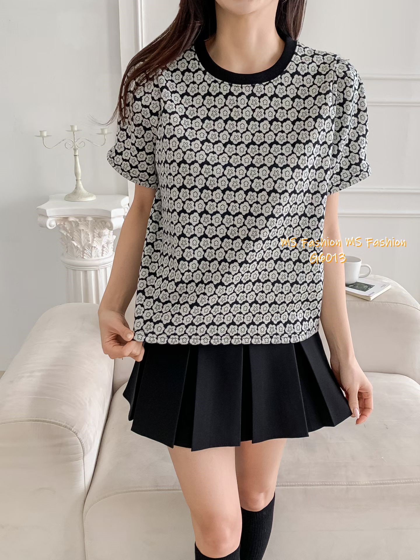 G6013 韓國🇰🇷特色花花print top