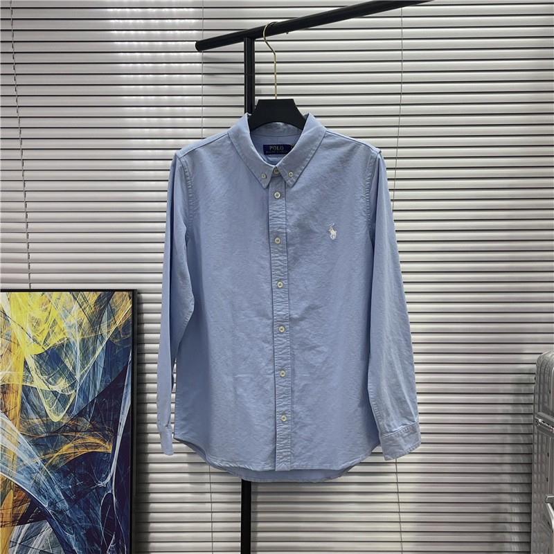 預訂 RL Polo 牛津布純棉長袖恤衫