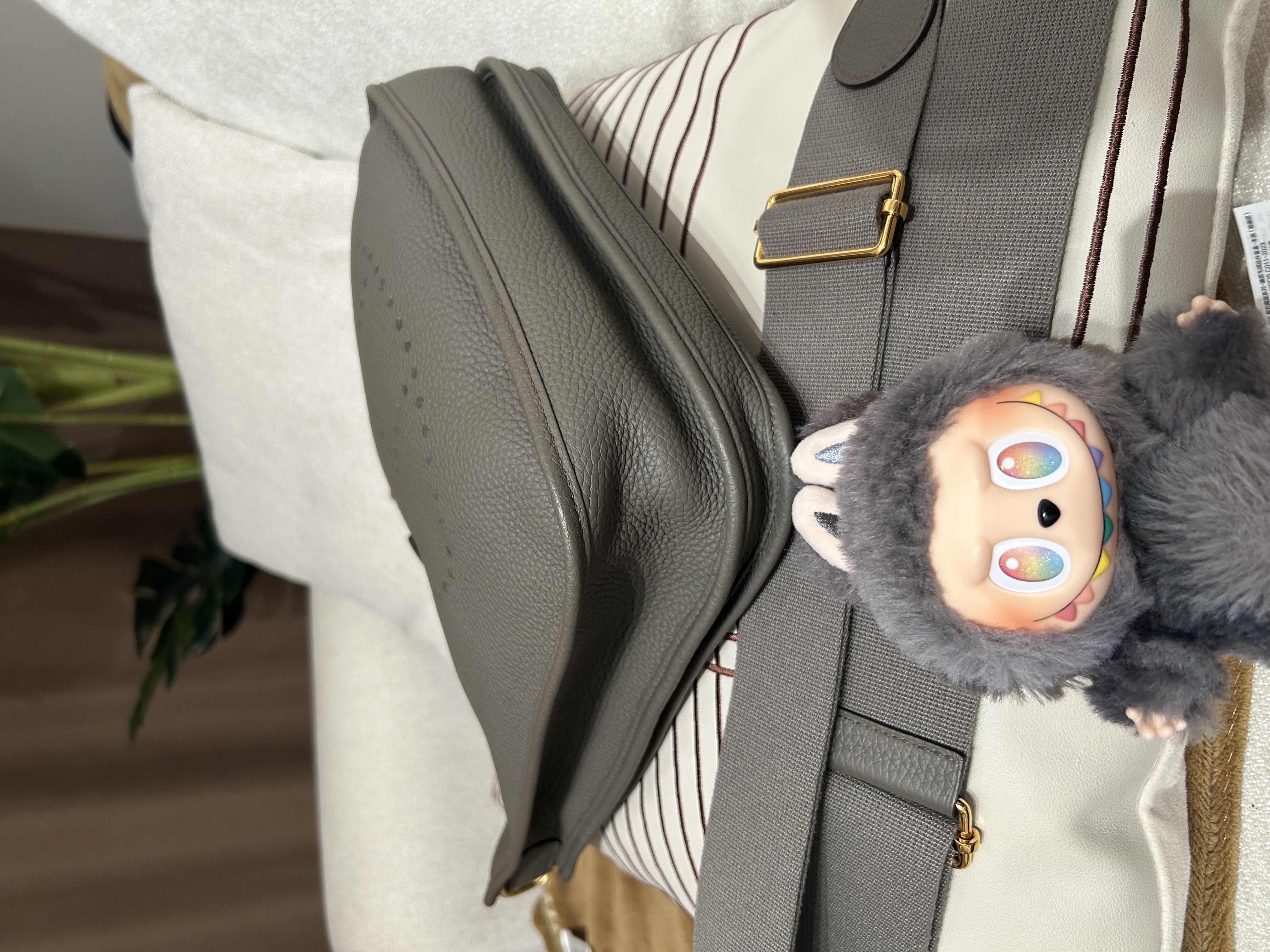 Hermes Evelyne 29 Stamp C 錫器灰 100%Authentic, 98%New ✅Dust bag