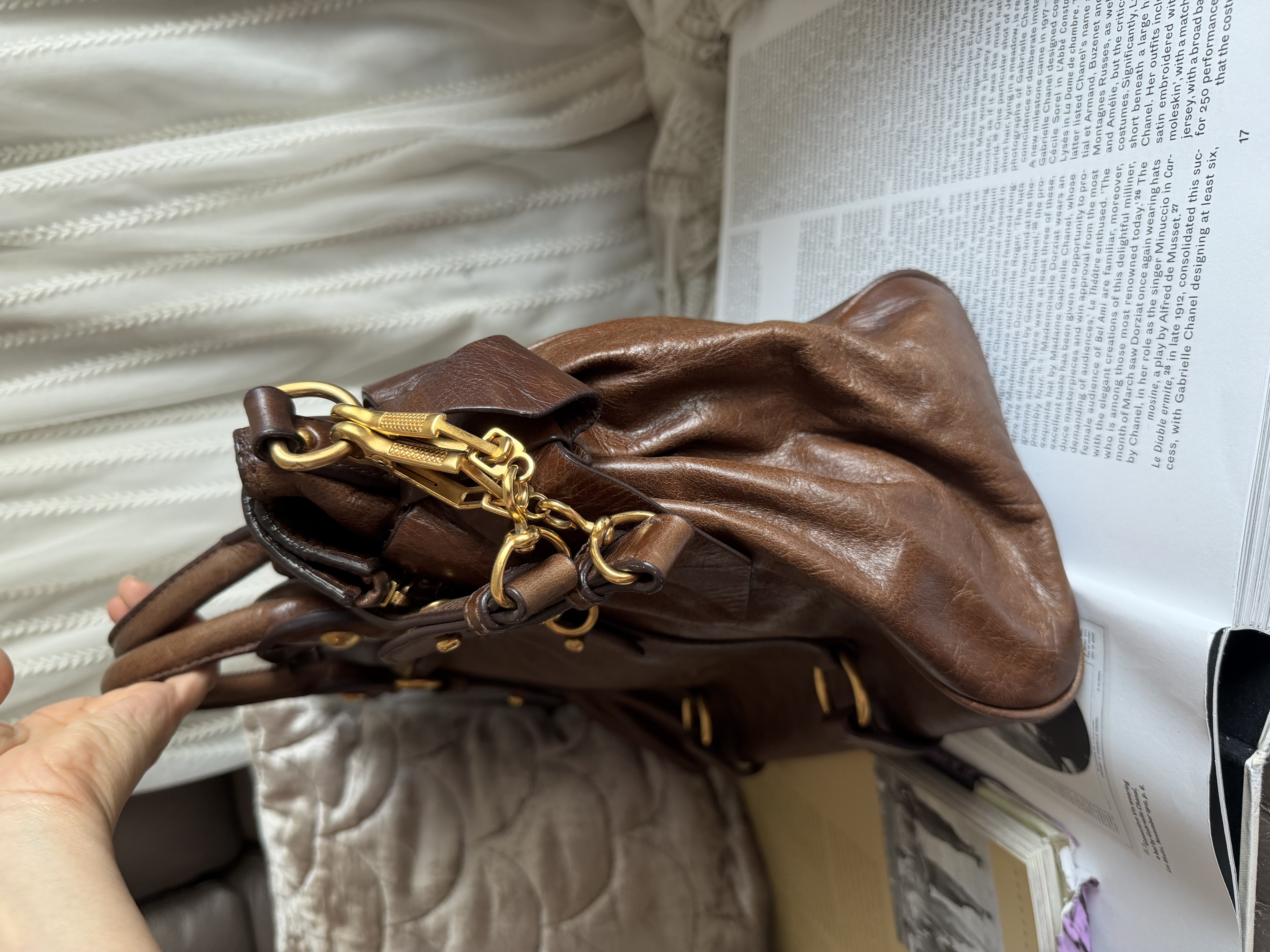 Miu miu vitello bag brown 