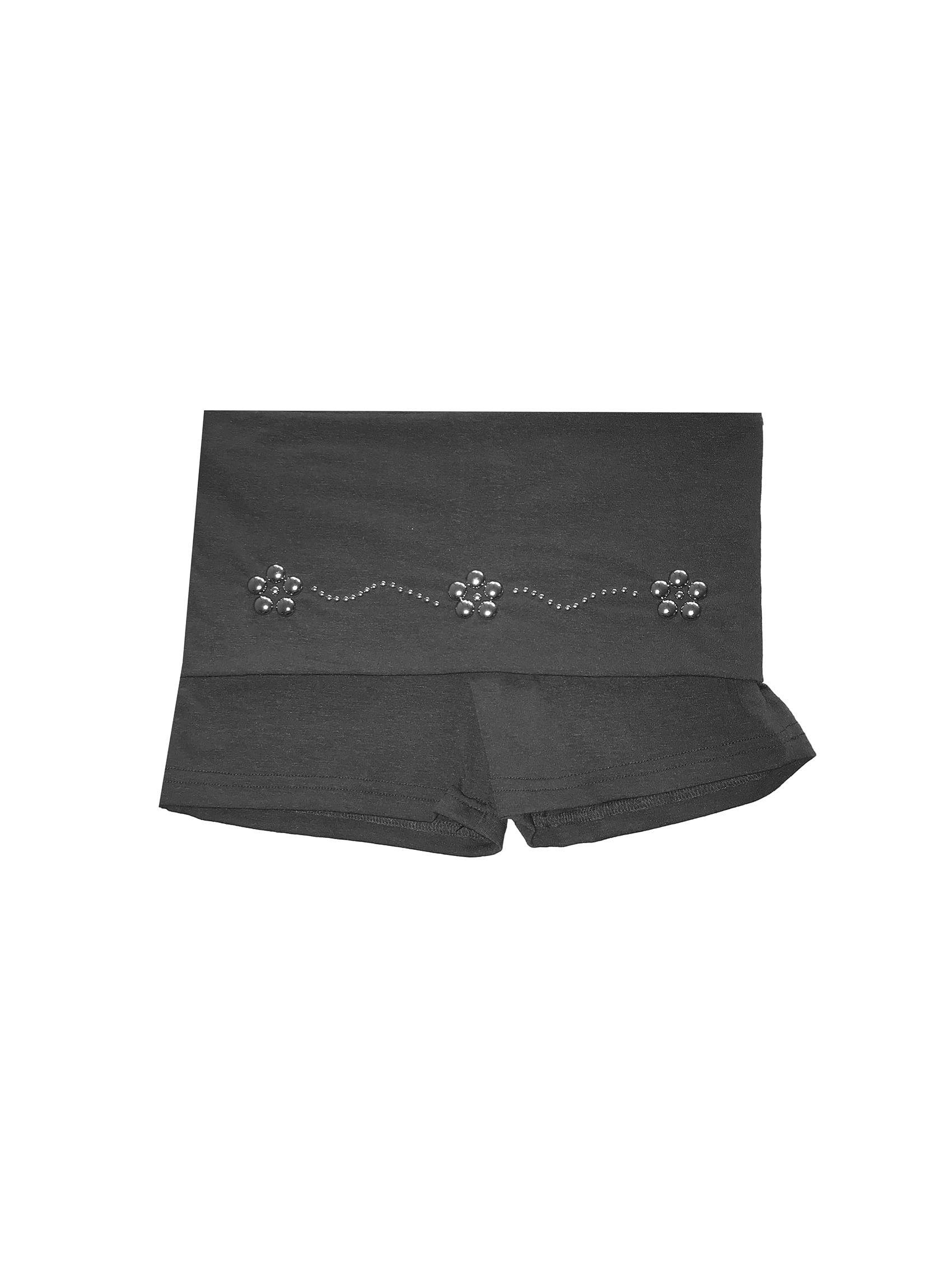 Blossom Studded Fold-Over Skort