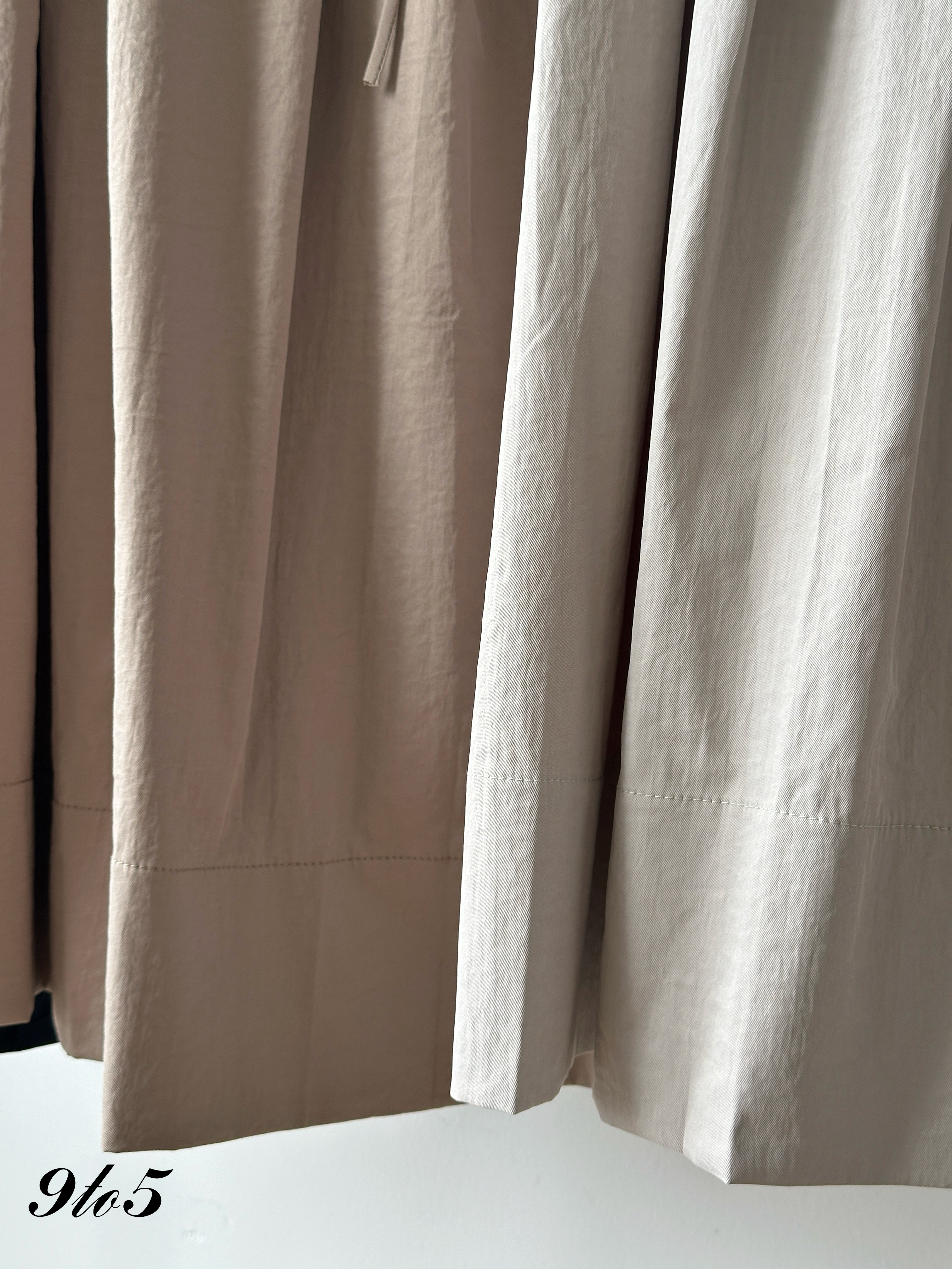 S1900 A Line Pleated Skirt - 3 Colors 