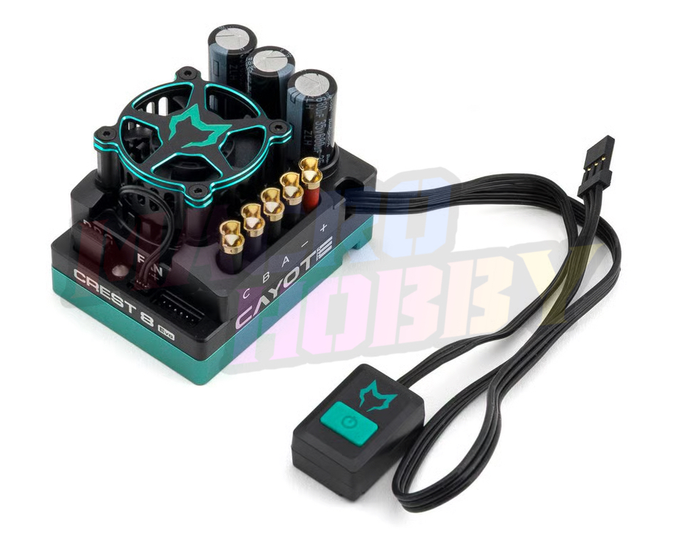 Cayote Crest 8 EVO 1/8 200A Sensored Brushless ESC w/Bluetooth CYEA10802 #610005