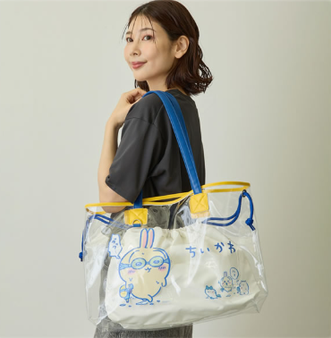 🌸 【預訂】透明Tote Bag(黃色) - Chiikawa 25/5新品