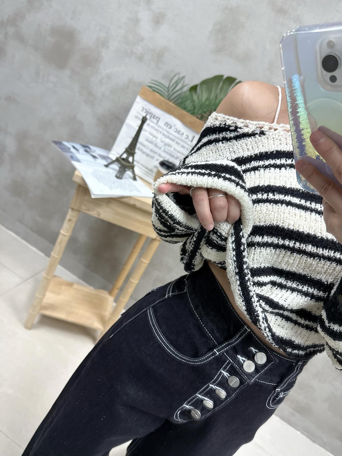 C05 BB毛巾線棉橫間Top