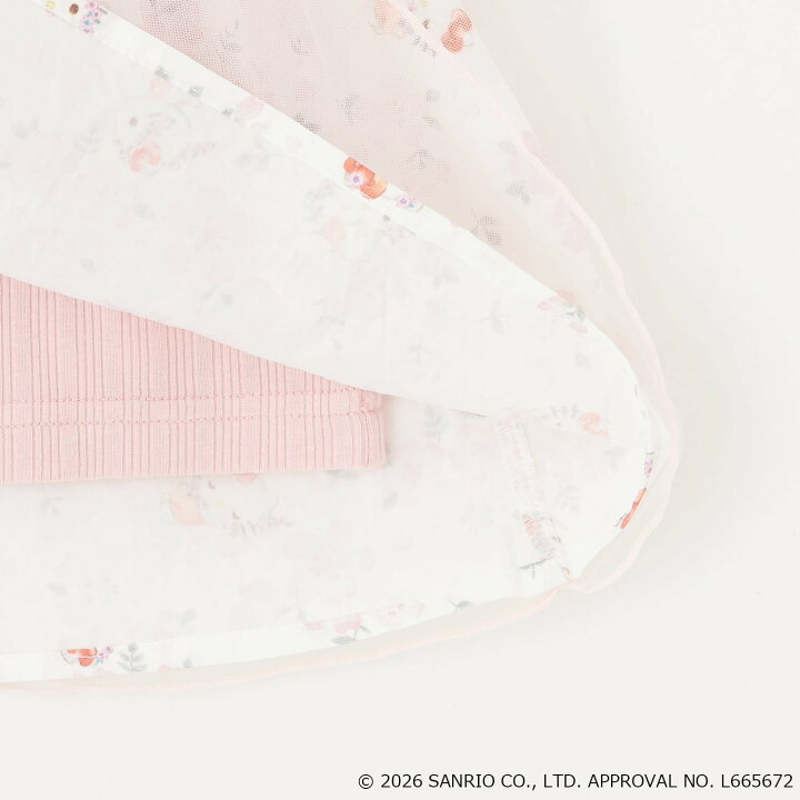 🇯🇵預訂 日本直送🇯🇵 Petit Main x Sanrio系列兩色人物刺繡薄紗印花短袖上衣