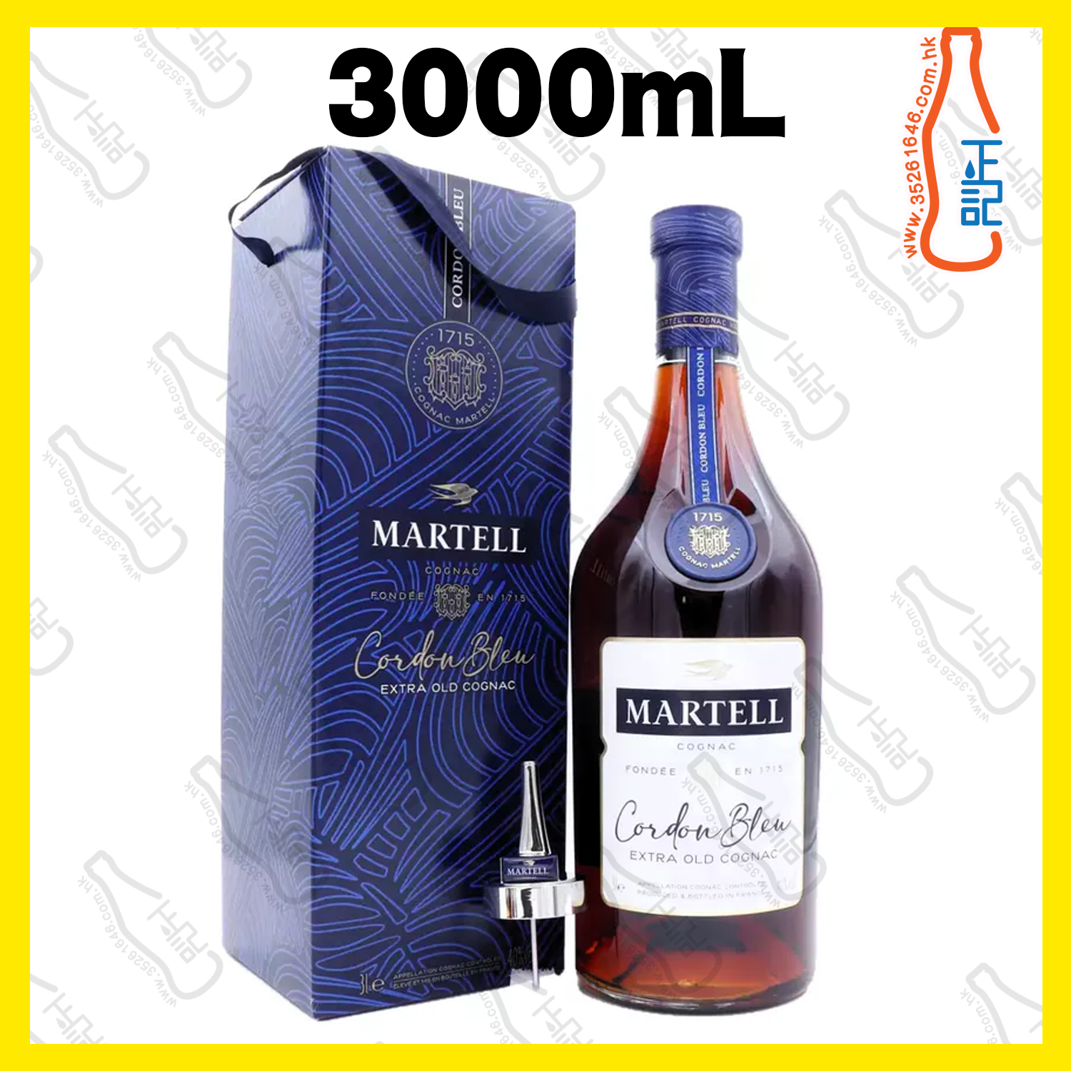 ==馬爹利 藍帶 干邑 3000mL /支