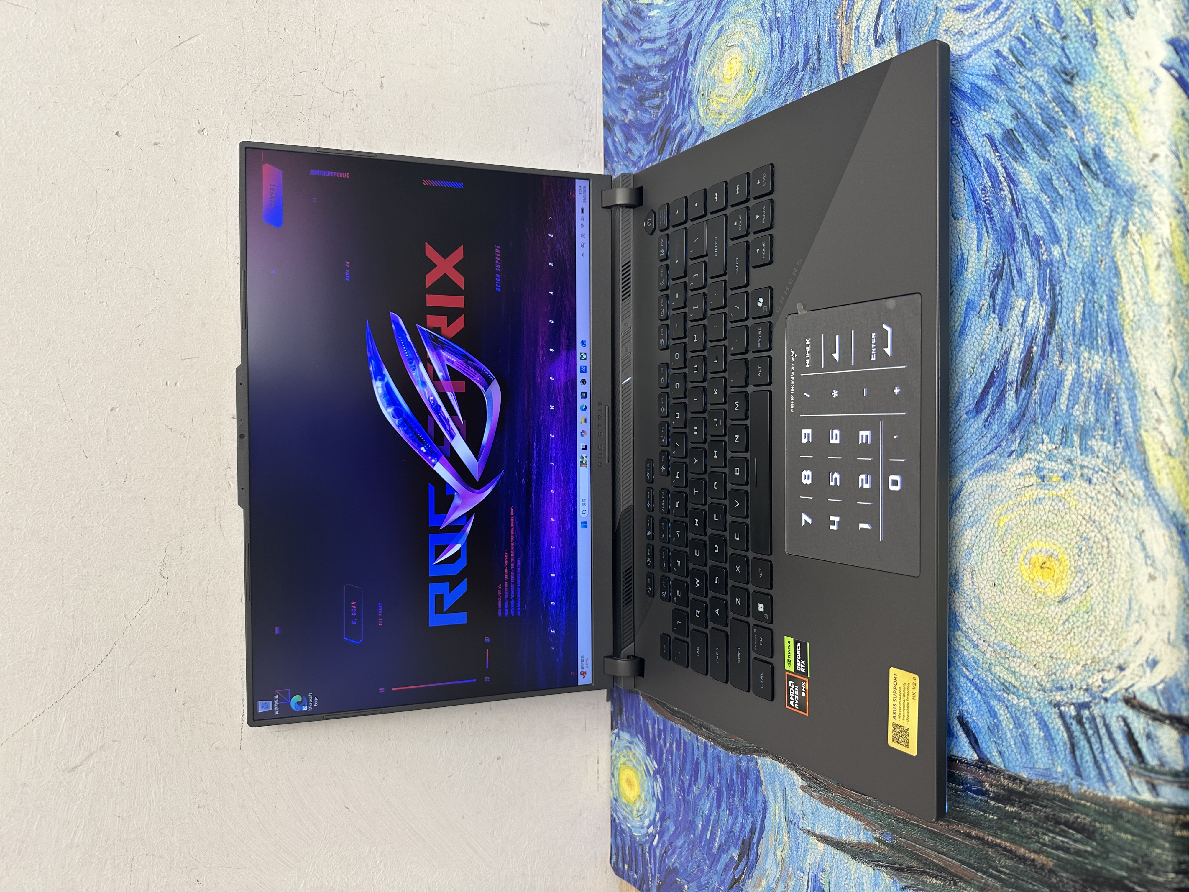 #6105 ASUS ROG AMD Ryzen 9 8940HX/16,32GB Ram/1TB SSD/RTX 5070Ti 獨立顯示卡/2.5K 165Hz 16寸 Mon/ GamingLaptop / Notebook / PC / YouTube / Movie / Gaming Notebook / Gaming PC 