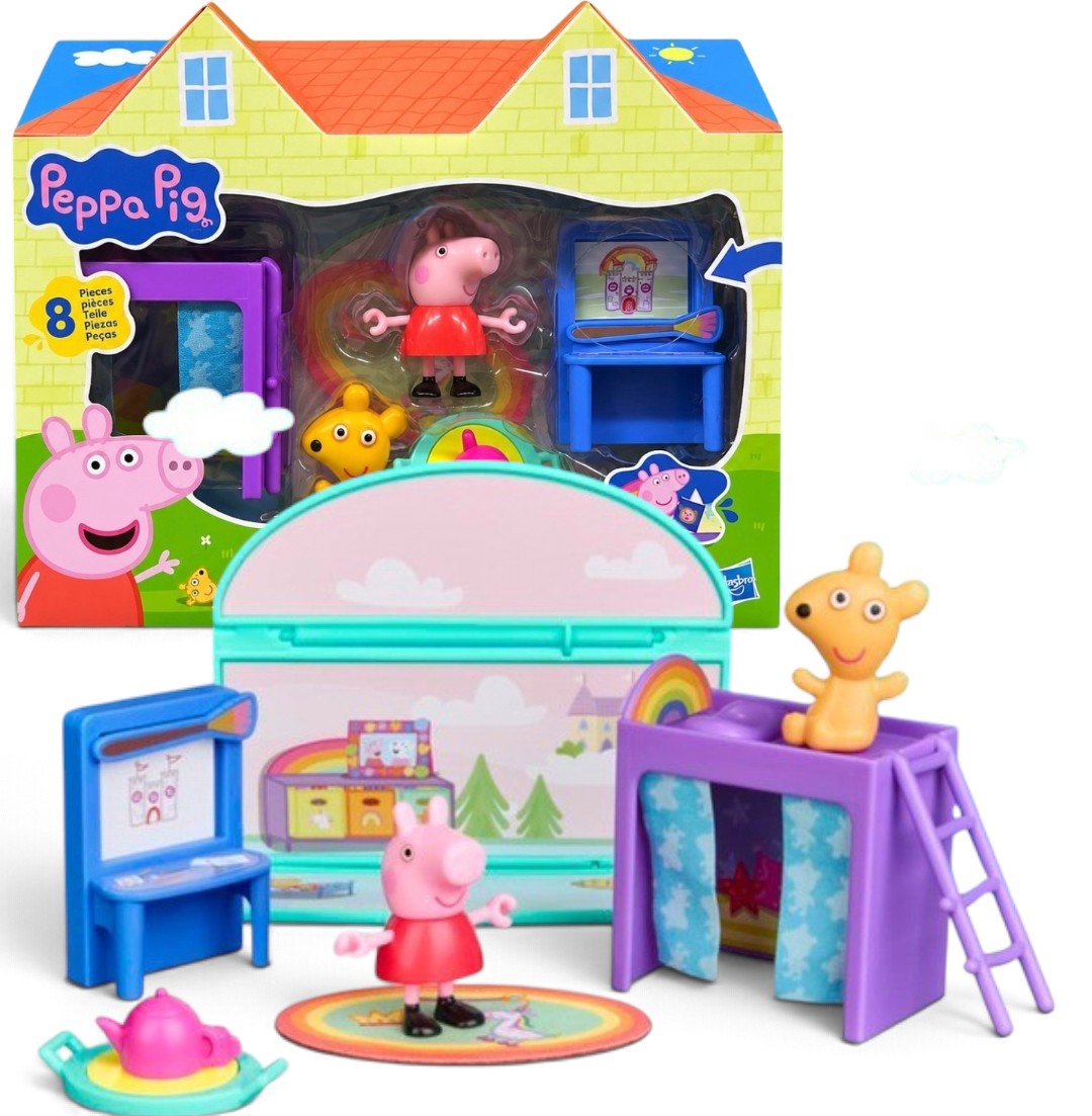《粉紅豬小妹》（Peppa Pig）佩佩豬的房間組玩具套裝