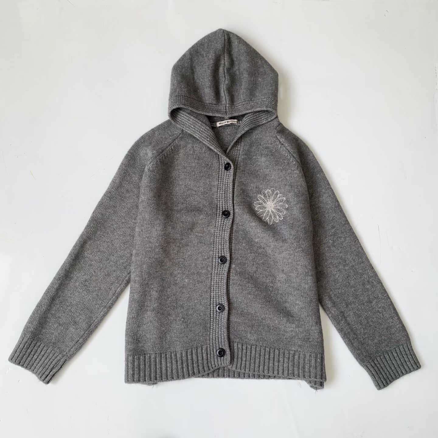 預訂 Mardi刺繡毛衣連帽開襟外套 [貨號26A1601]
