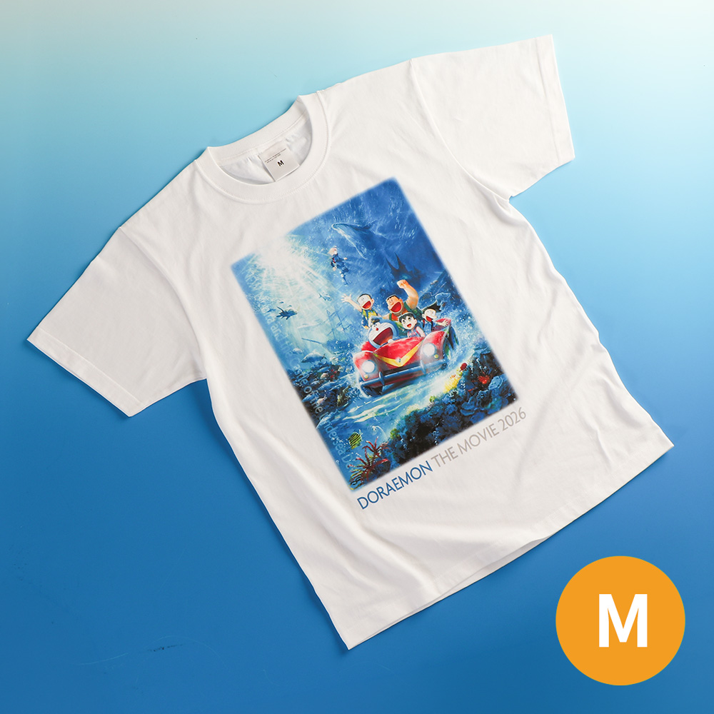 [訂購] 多啦A夢 Tshirt Doraemon 白色(新大雄的海底鬼岩城)