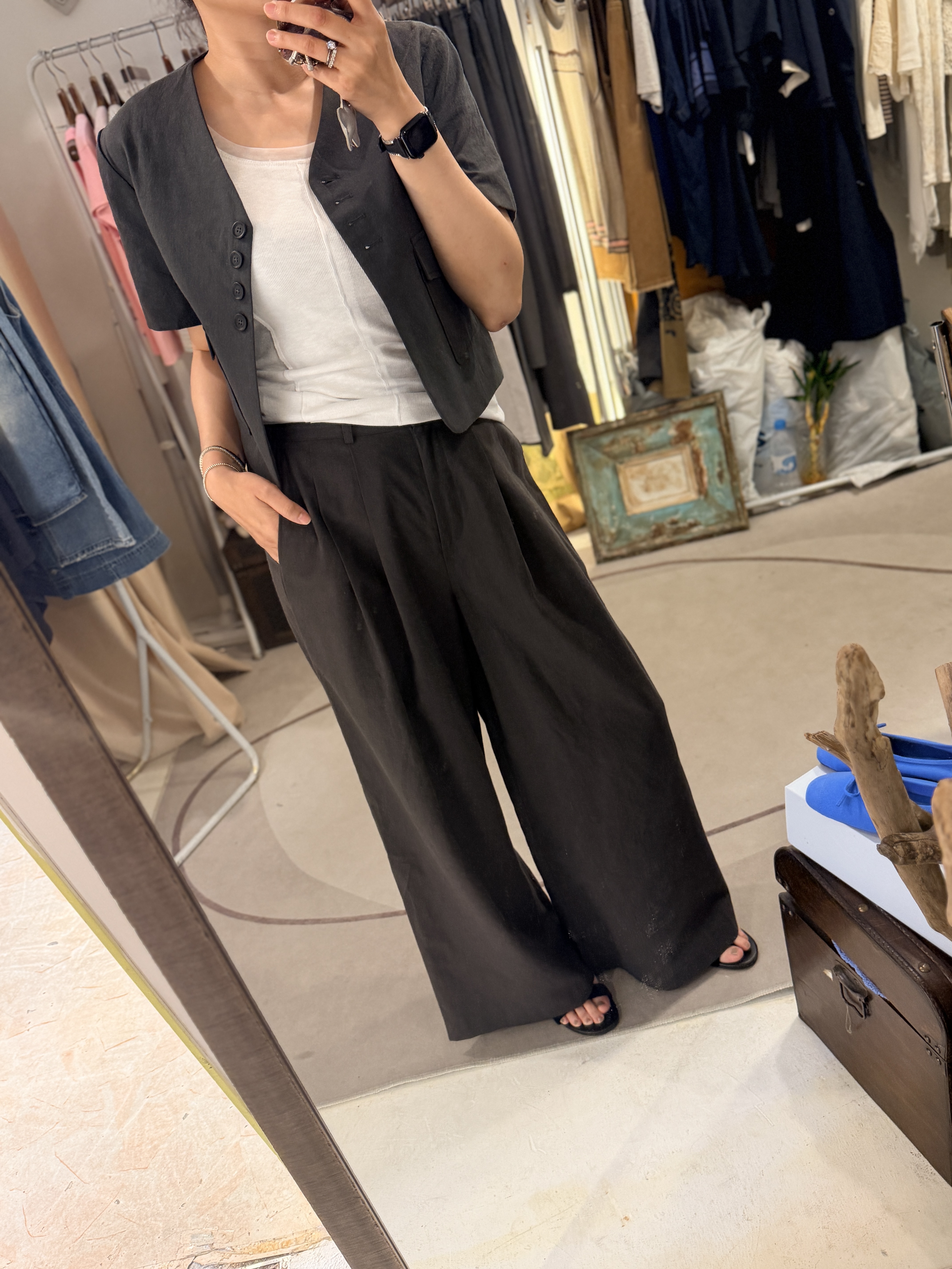 Linen loose pants