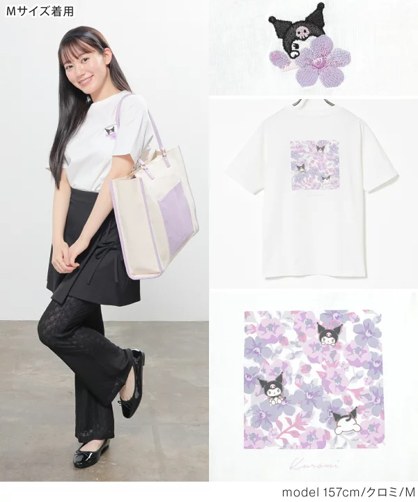 日本預訂📍日本Sanrio色彩花花圖案短袖Tee