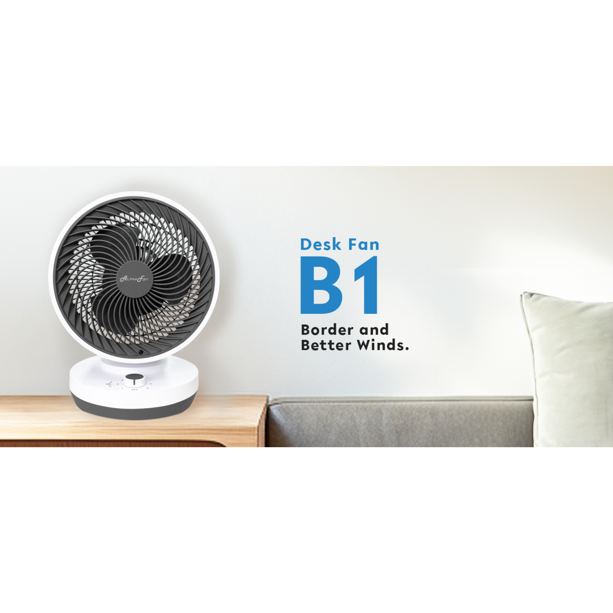 Alpha 7" AC Motor Desktop Fan (DTB1/7-AC)