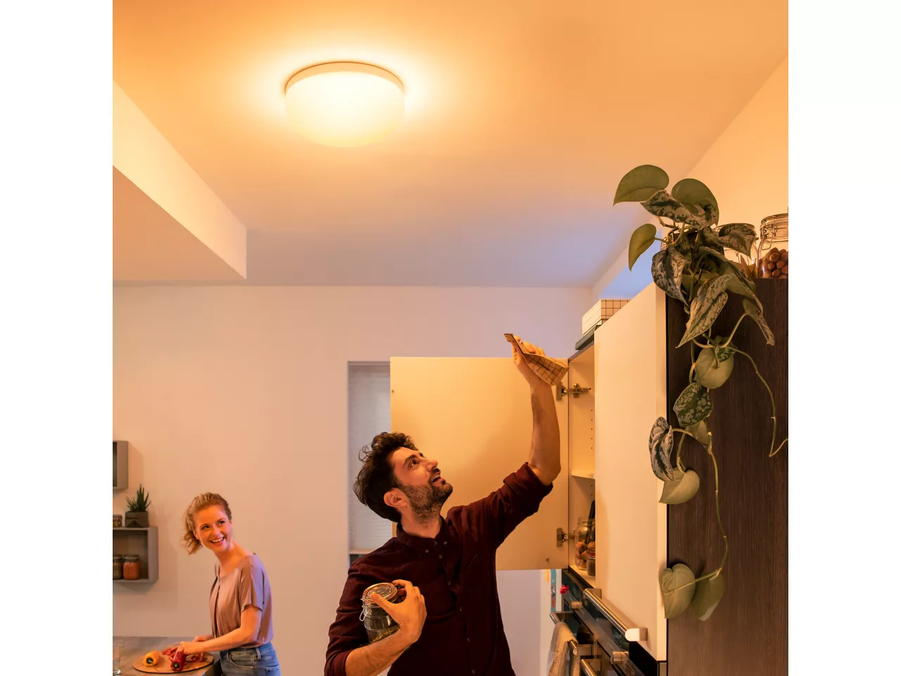 [飛利浦直送 原裝行貨2年保養] 飛利浦 Flourish Hue 吸頂燈（白色）– 32W 智能LED燈 支援藍牙控制 Philips Flourish Hue Ceiling Lamp (White) – 32W Smart LED Light with Bluetooth Control