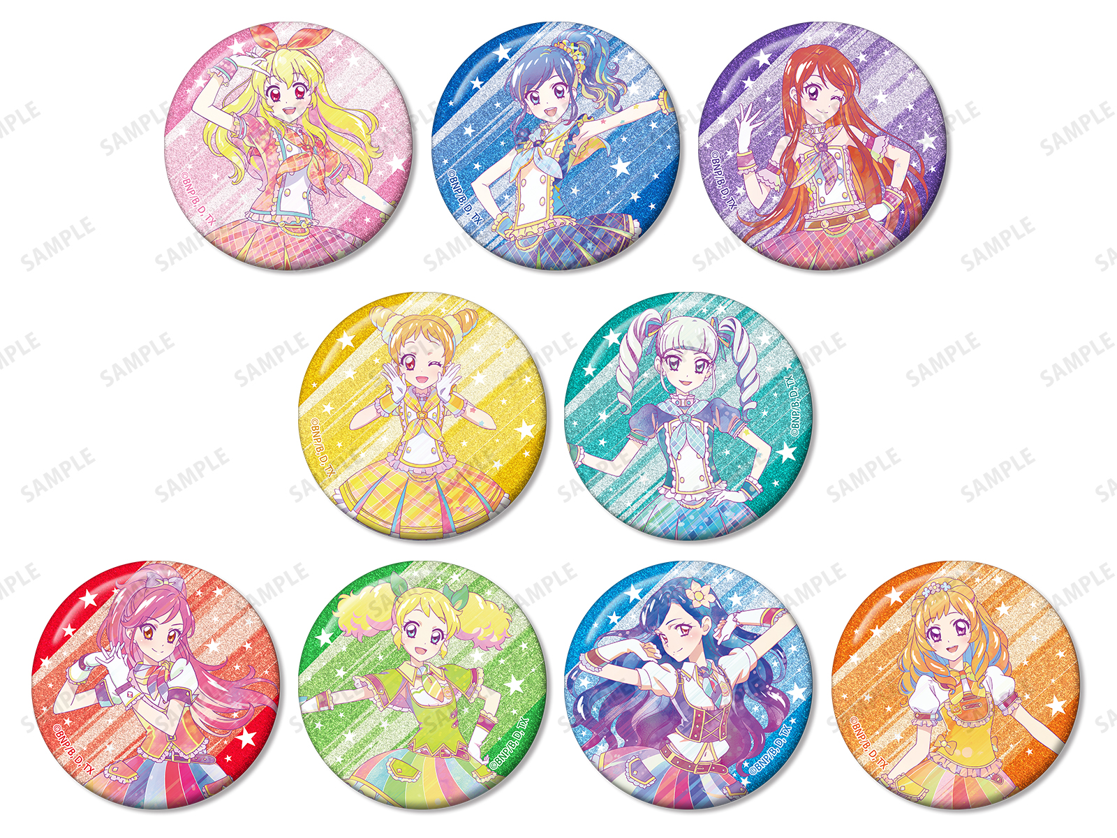 星夢學園 Aikatsu! 10th STORY 盲抽 Ani-Art clear label 彩閃襟章 #P-AKG0332 (PRE-ORDER) [2026/06]