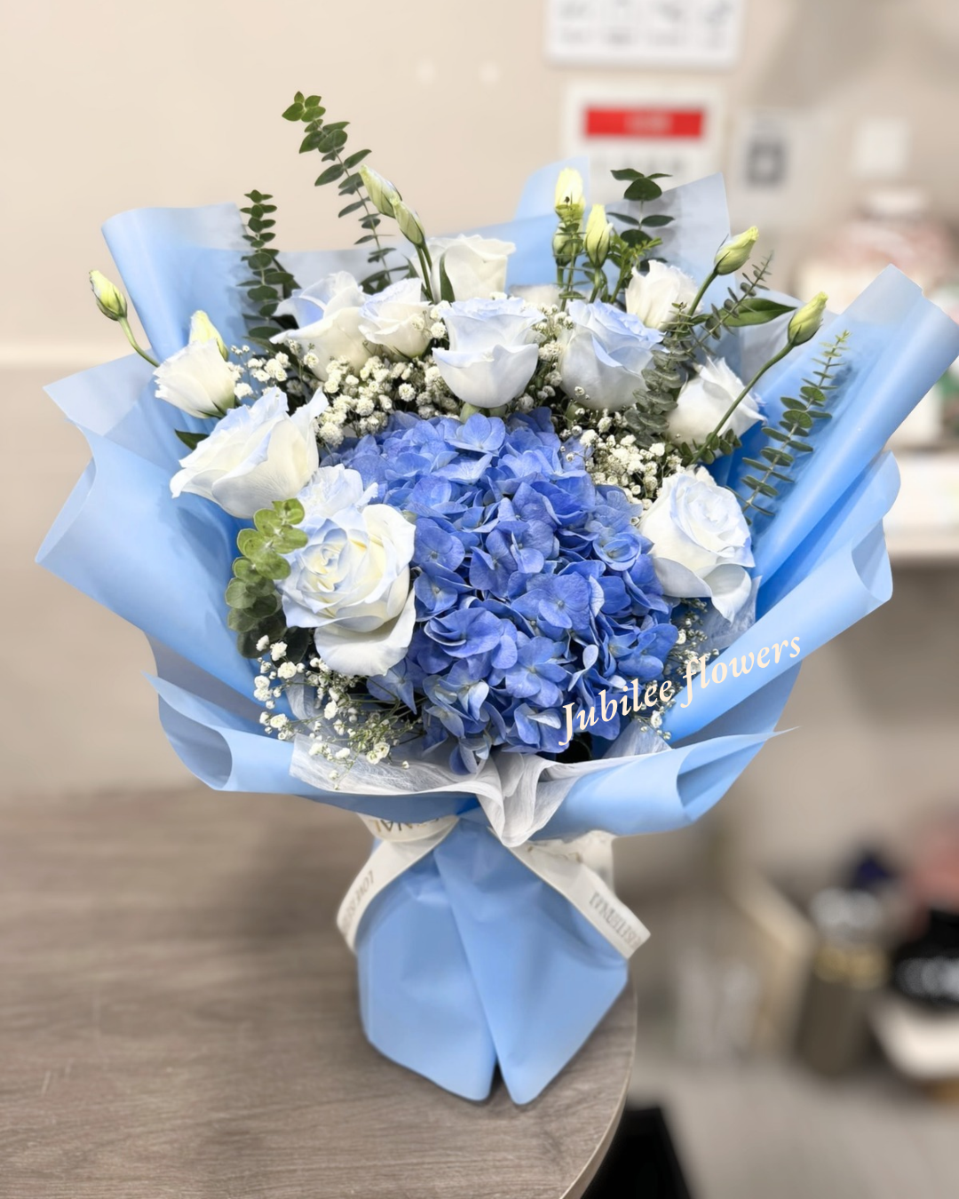 藍繡球 · 碎冰藍混搭花束