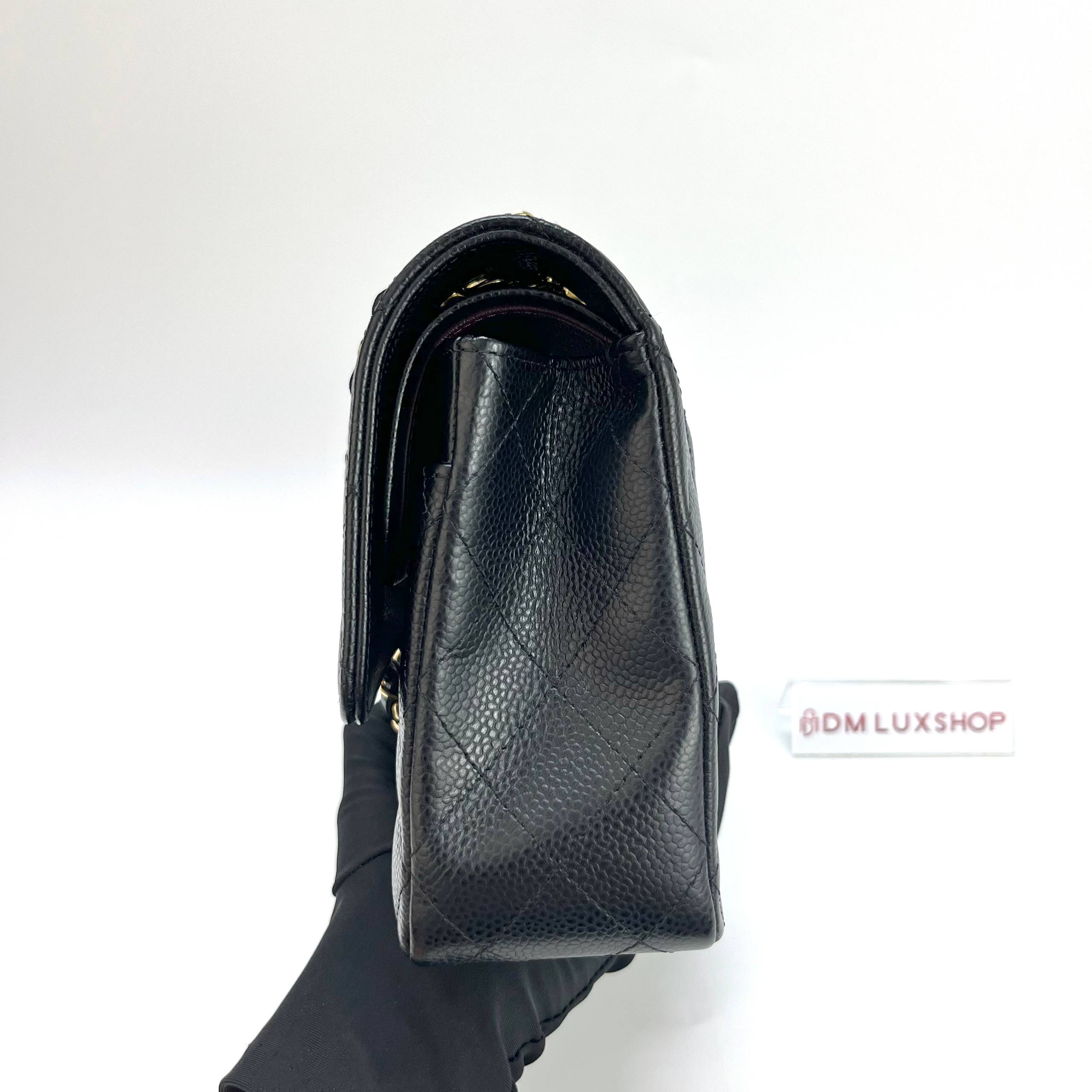 Chanel CF Black Caviar Medium GHW (Serial 27, Y: 2019)