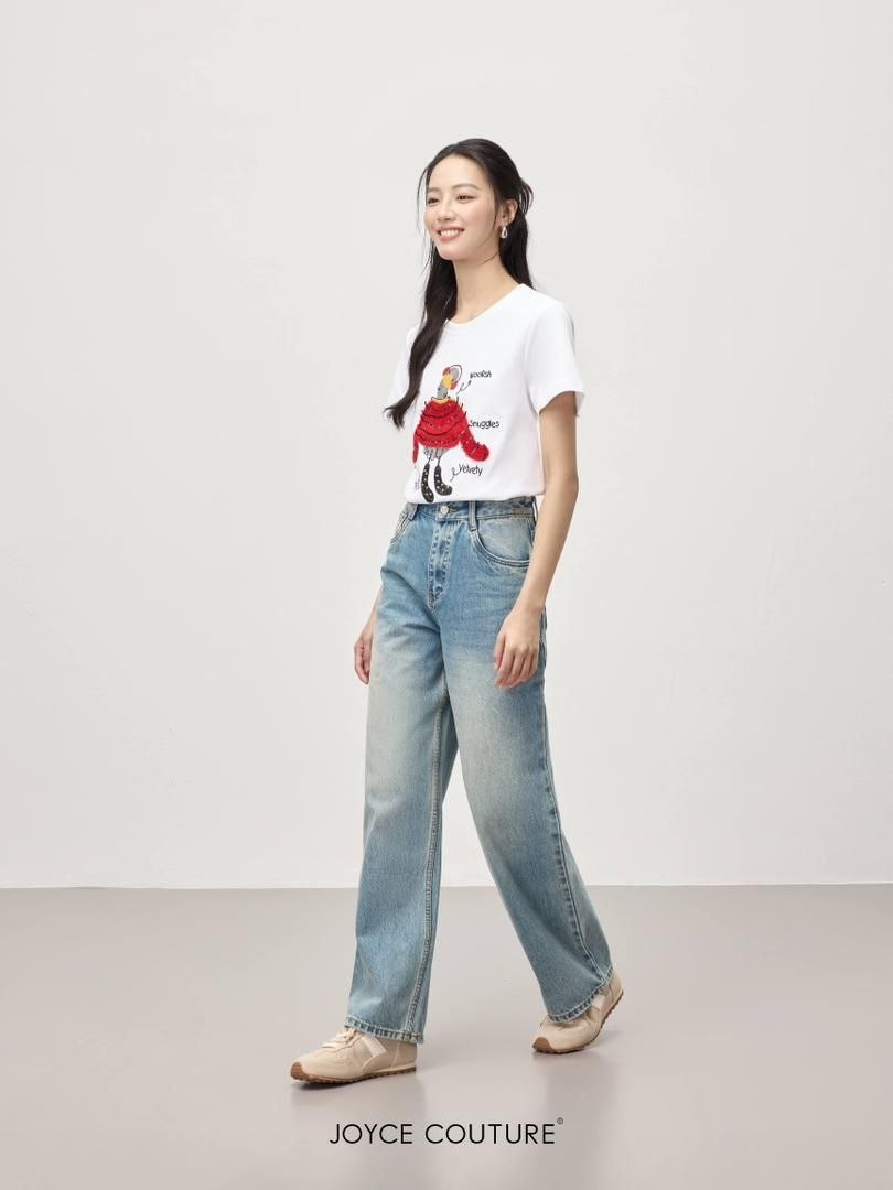 绣鸭修身T恤 T0063