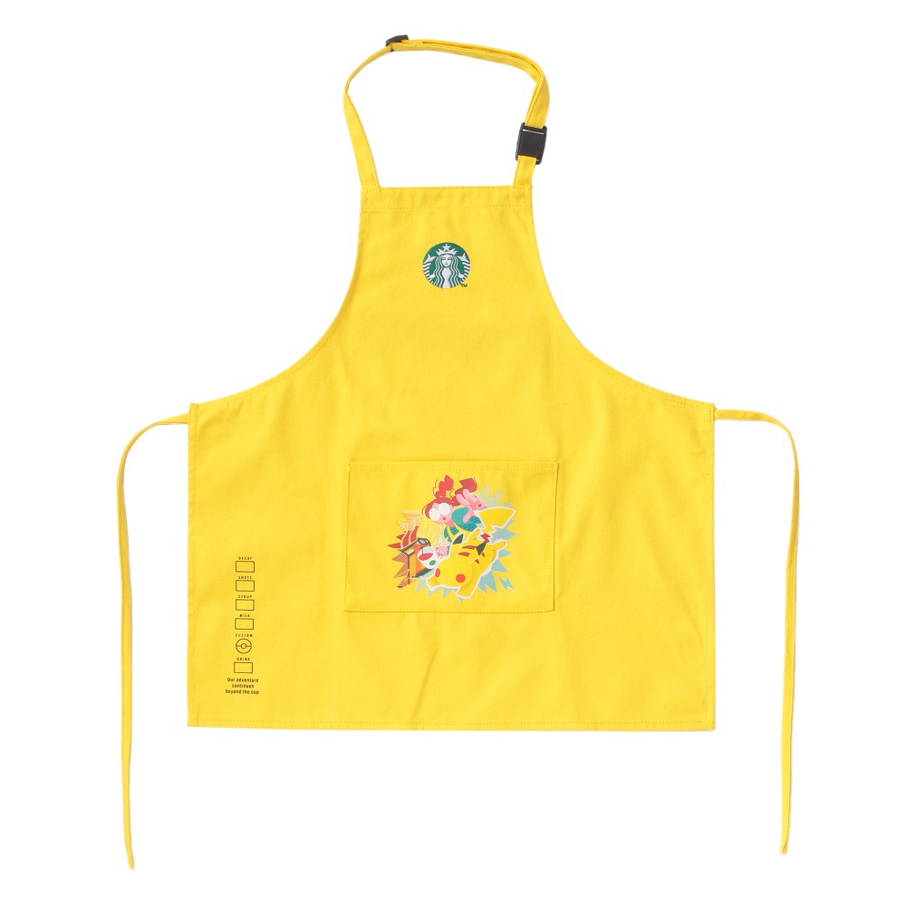 《限量發售》《日本 🇯🇵  POKÉMON + STARBUCKS系列》【皮卡丘兒童圍裙】