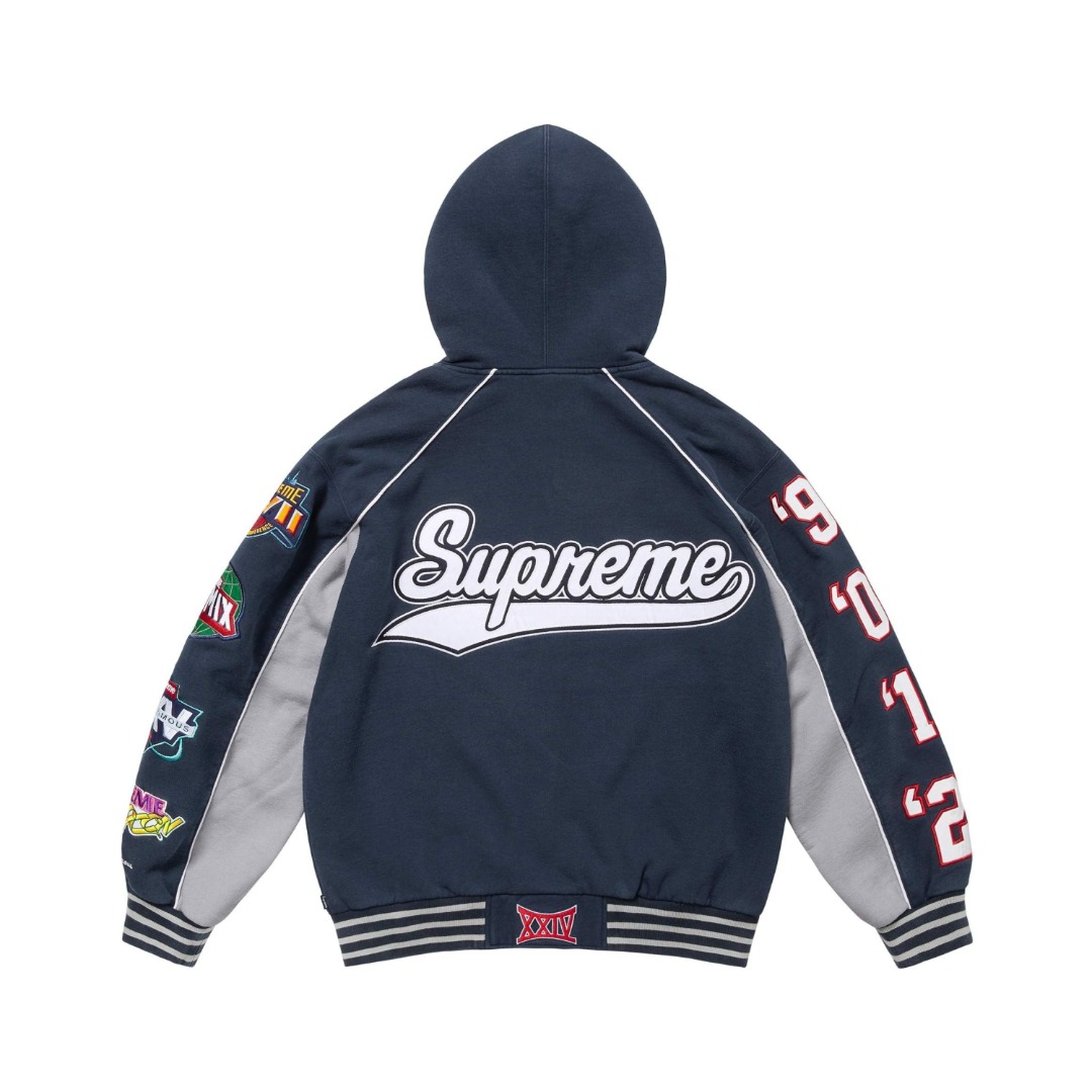 Supreme Playoffs Zip Up Hooded Sweatshirt