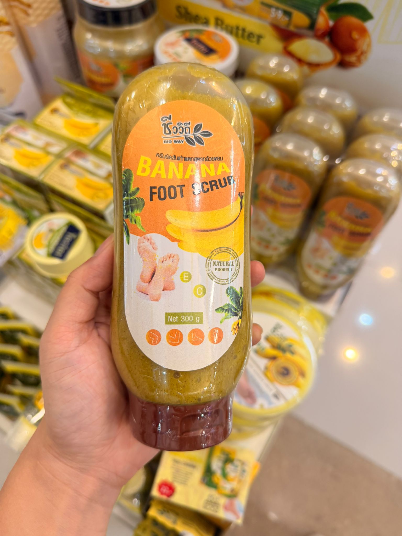 泰國BIO WAY天然香蕉足部磨砂膏300ml