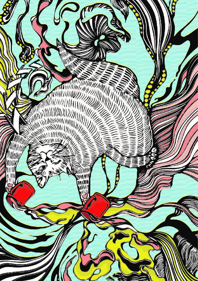 ZZZ NO MORE A4 ART PRINT let’s groove tonight