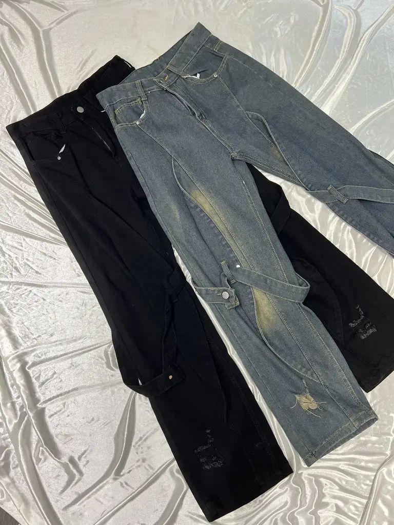型格洗水雙腳帶牛仔褲 KR2706