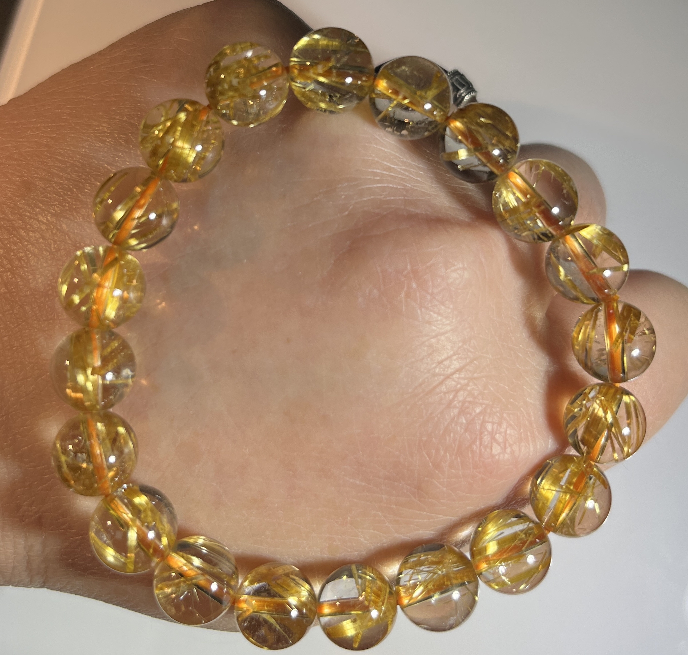 高品質冰透體金鈦晶 9m+