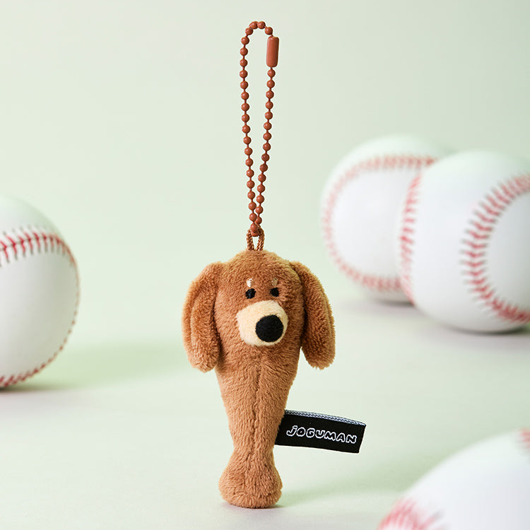 [JOGUMAN STUDIO] WOODY BASEBALL BAT DOLL KEYRING 
