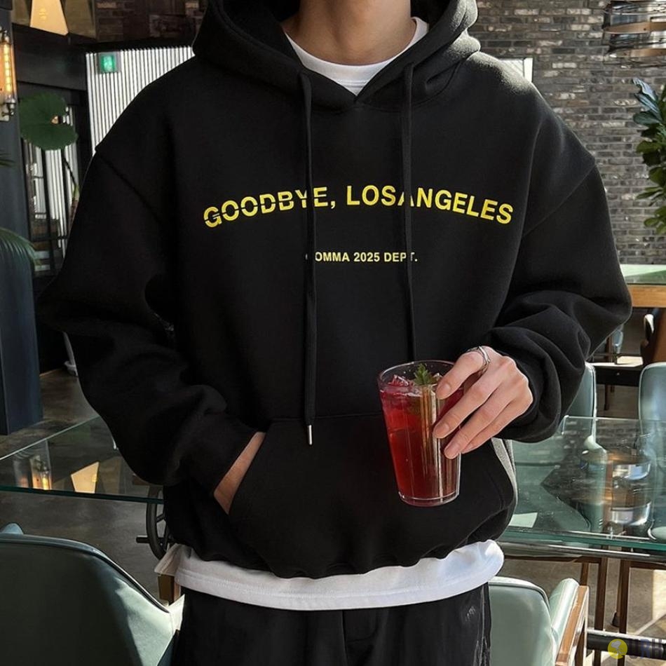 【100%保證韓國直送】重磅大磅數水洗做舊連帽衛衣 [8 color] RG165826