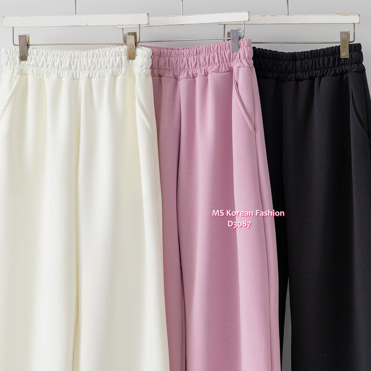 D3087 韓國🇰🇷靚色闊筒休閒褲