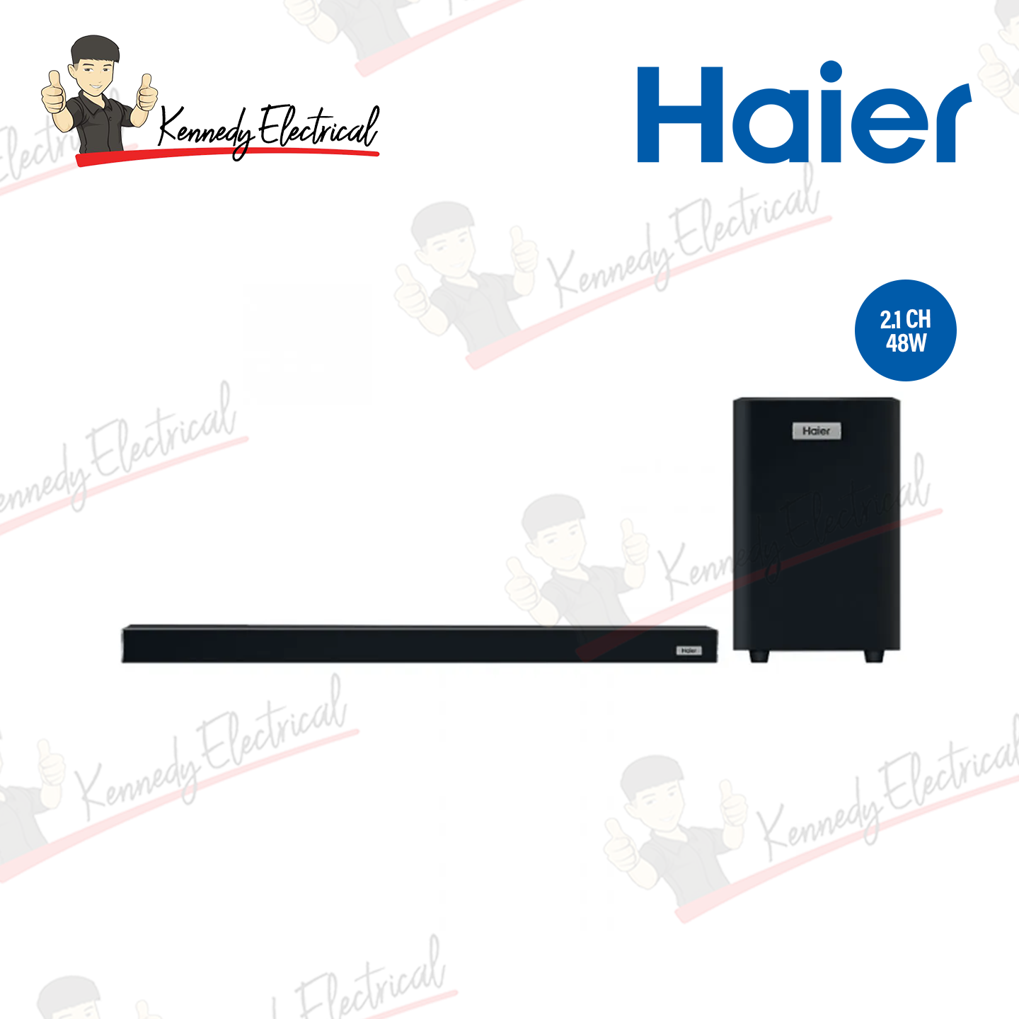 Haier 2.1ch Detachable Soundbar with Wireless Subwoofer (HSD3A040B)