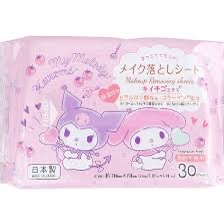 My Melody & Kuromi 日本製抹淨彩妝卸妝濕巾30片