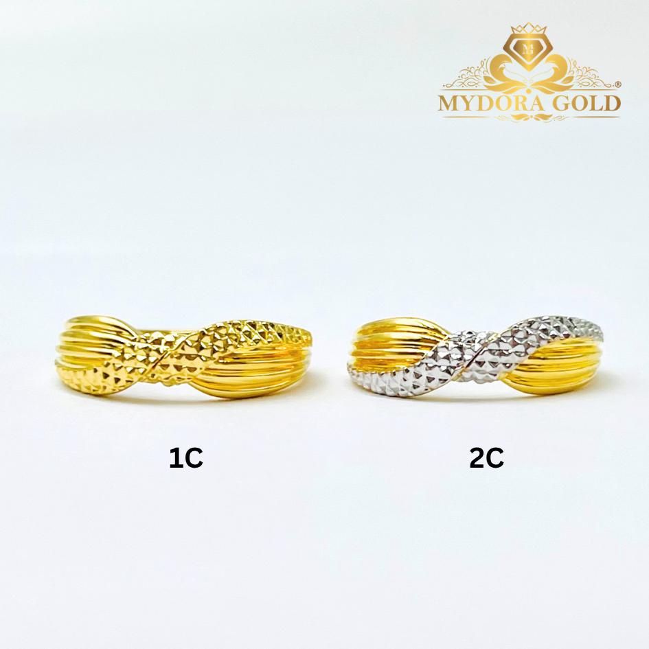MYDORA Cincin Silang Twist (5G) l EMAS 916/22K