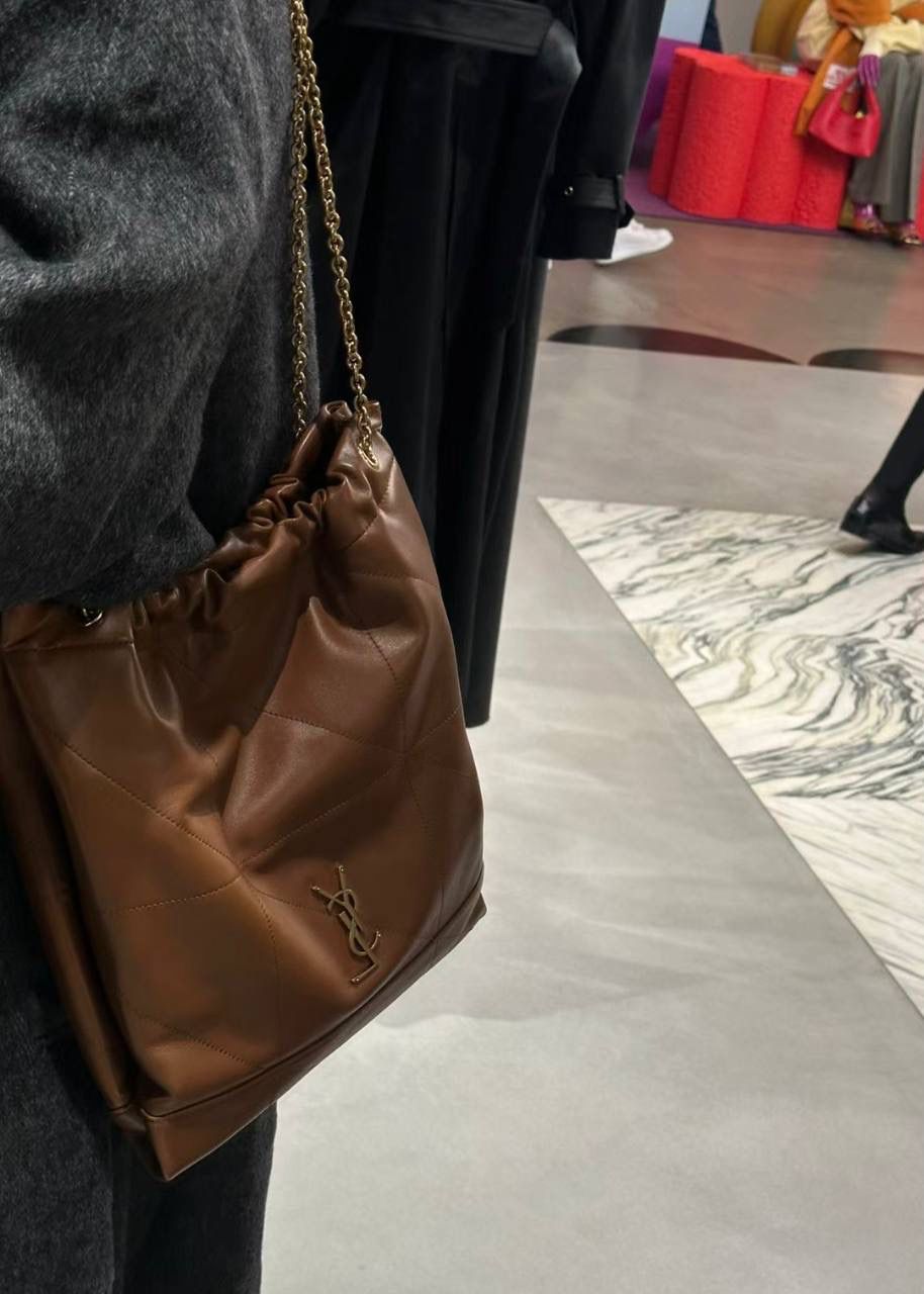 圣罗兰 Icare Maxi 绗缝羊皮革购物袋