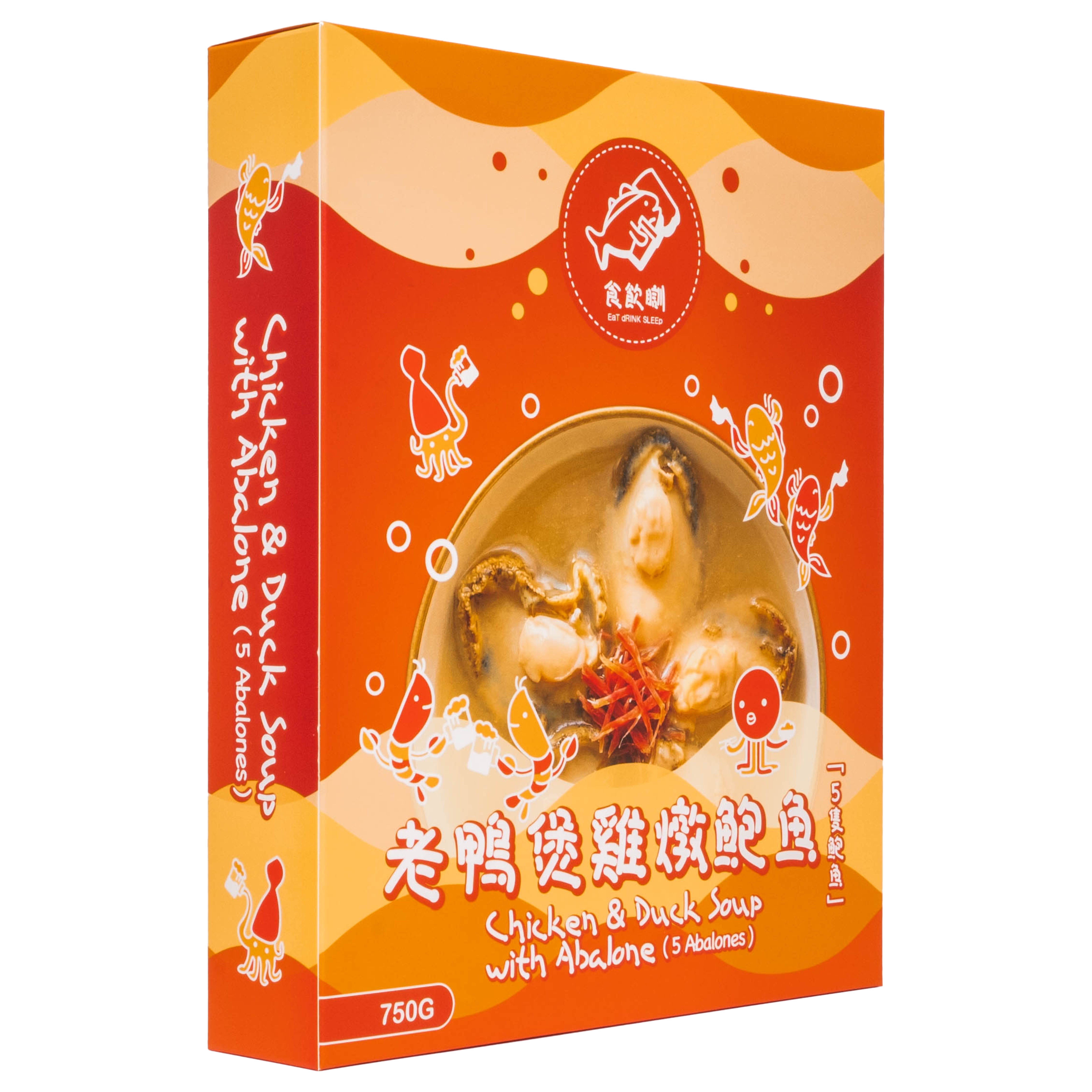 老鴨煲雞燉鮑魚 750G