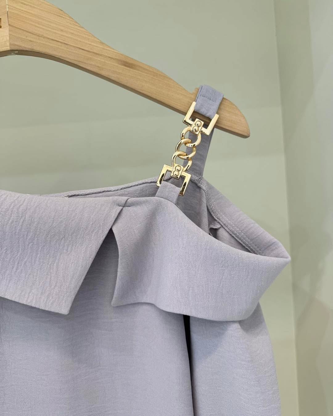 超高質單肩blouse 