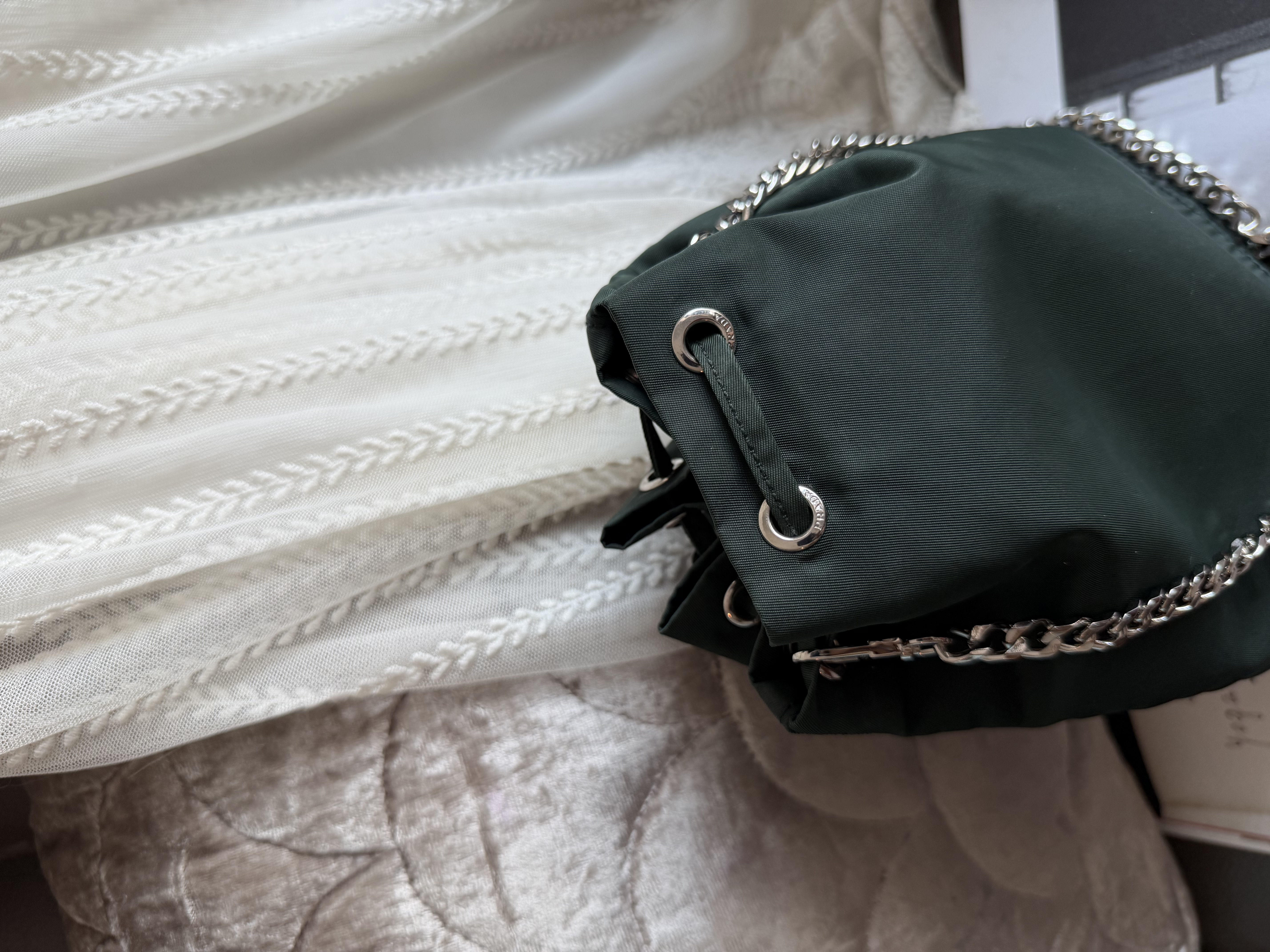 Prada green Bucket bag