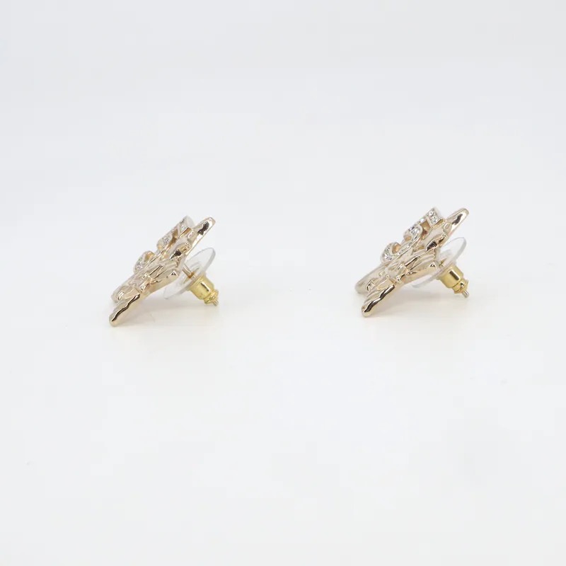 Chanel No.5 Coco Mark Star Motif Piercing Earrings