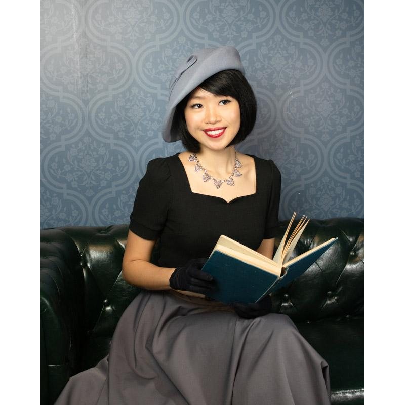 Curated Item: 1940s-Inspired Classic Wool Saucer Hat - Available in Different Colour (LE001)
