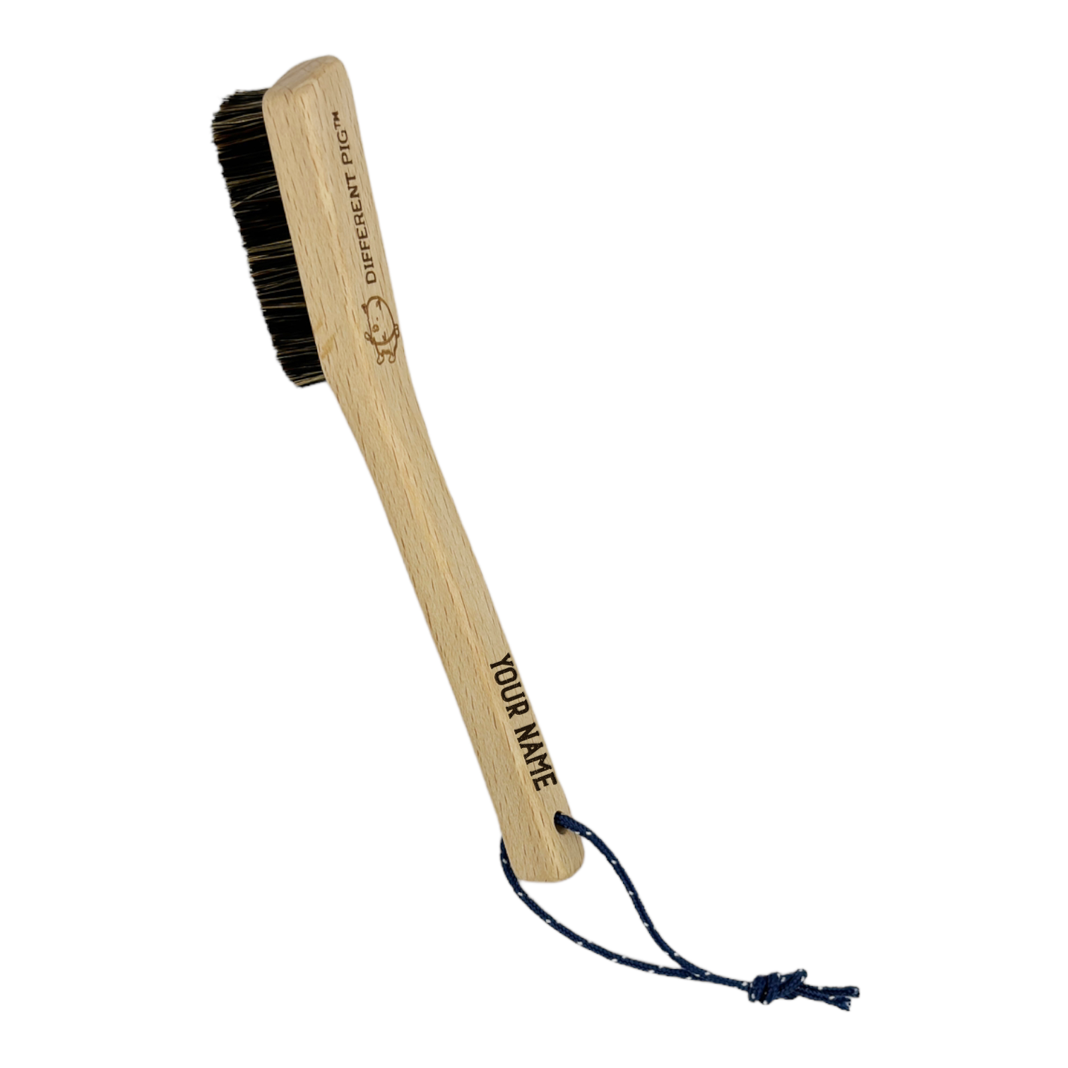 【來字刻名】𝗗𝗜𝗙𝗙𝗘𝗥𝗘𝗡𝗧 𝗣𝗜𝗚™ Piglet brush with name carving 刻名小豬掃連掛繩
