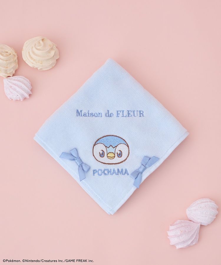 🎀【預訂】 PokePeace x Maison de FLEUR 刺繡手帕 - Pochama